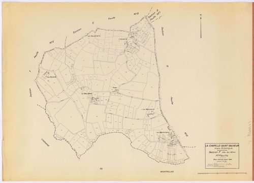 La Chapelle-Saint-Sauveur - Section F1 Mines (section des) ; 1-333