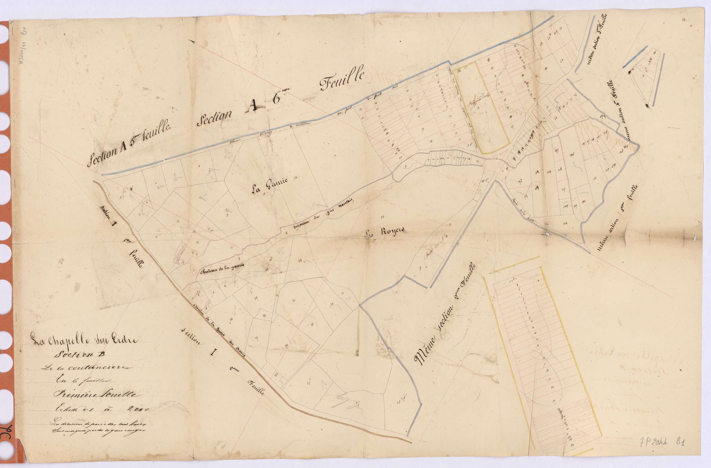 La Chapelle-sur-Erdre - Section B1 Coutancière (section de La)