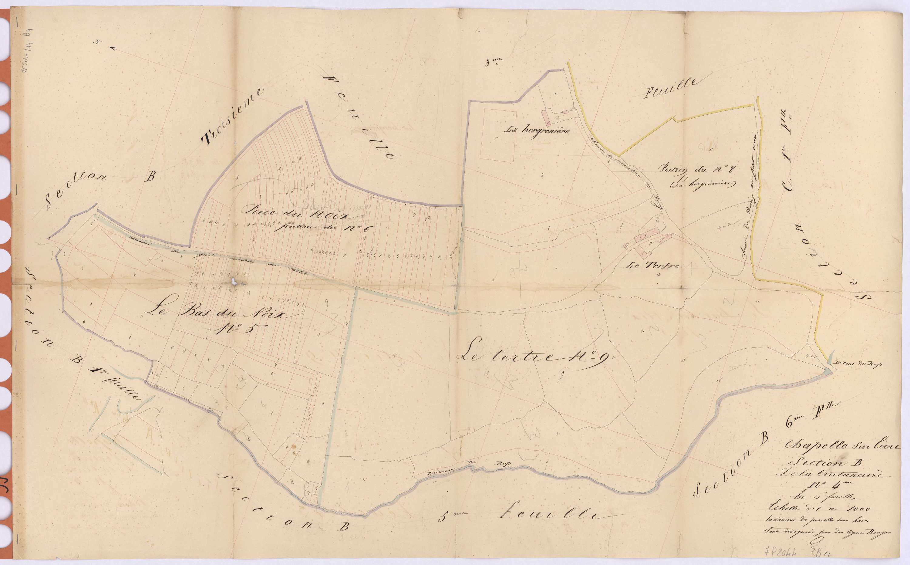 La Chapelle-sur-Erdre - Section B4 Coutancière (section de La)