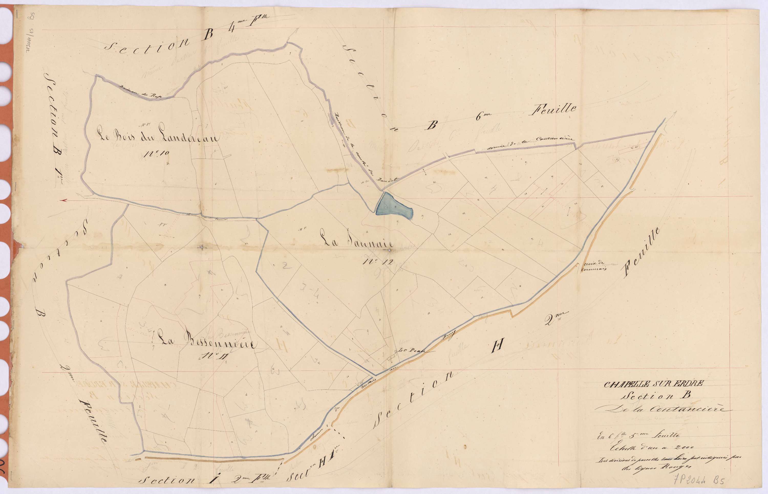 La Chapelle-sur-Erdre - Section B5 Coutancière (section de La)