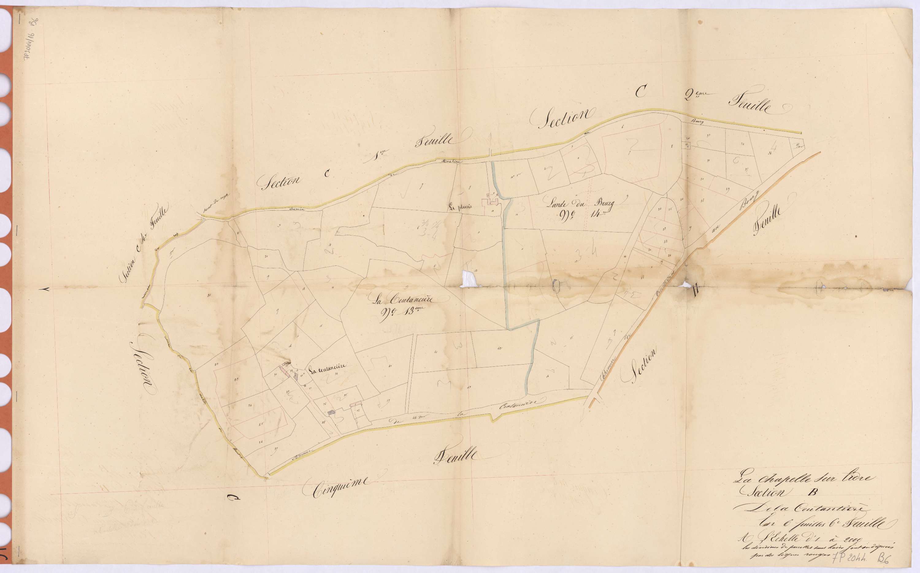 La Chapelle-sur-Erdre - Section B6 Coutancière (section de La)