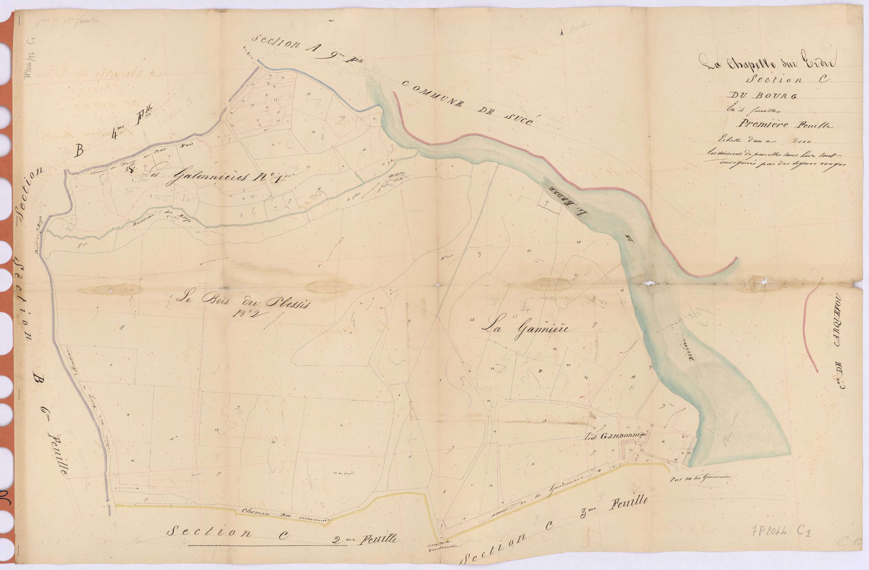 La Chapelle-sur-Erdre - Section C1 Bourg (section du)
