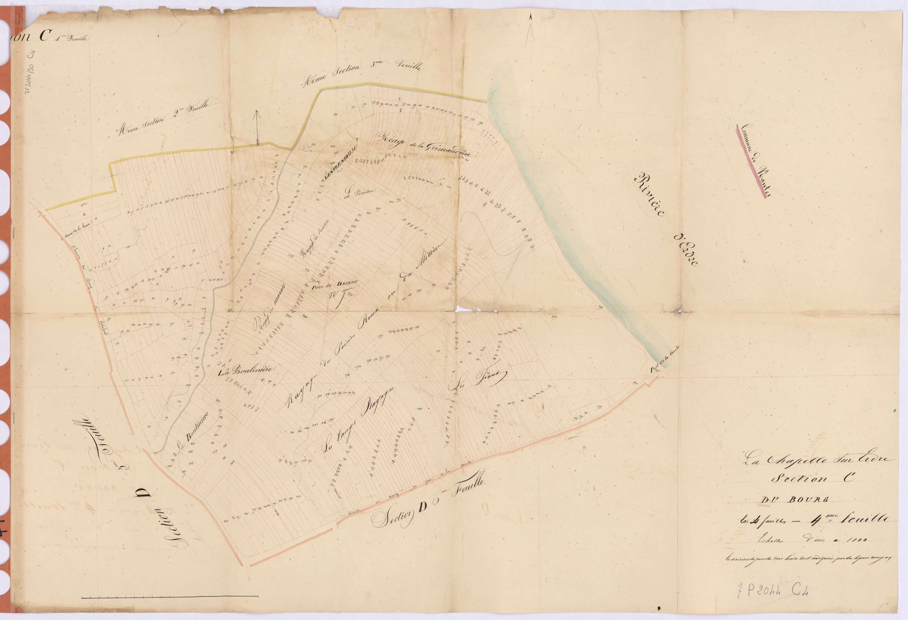 La Chapelle-sur-Erdre - Section C4 Bourg (section du)