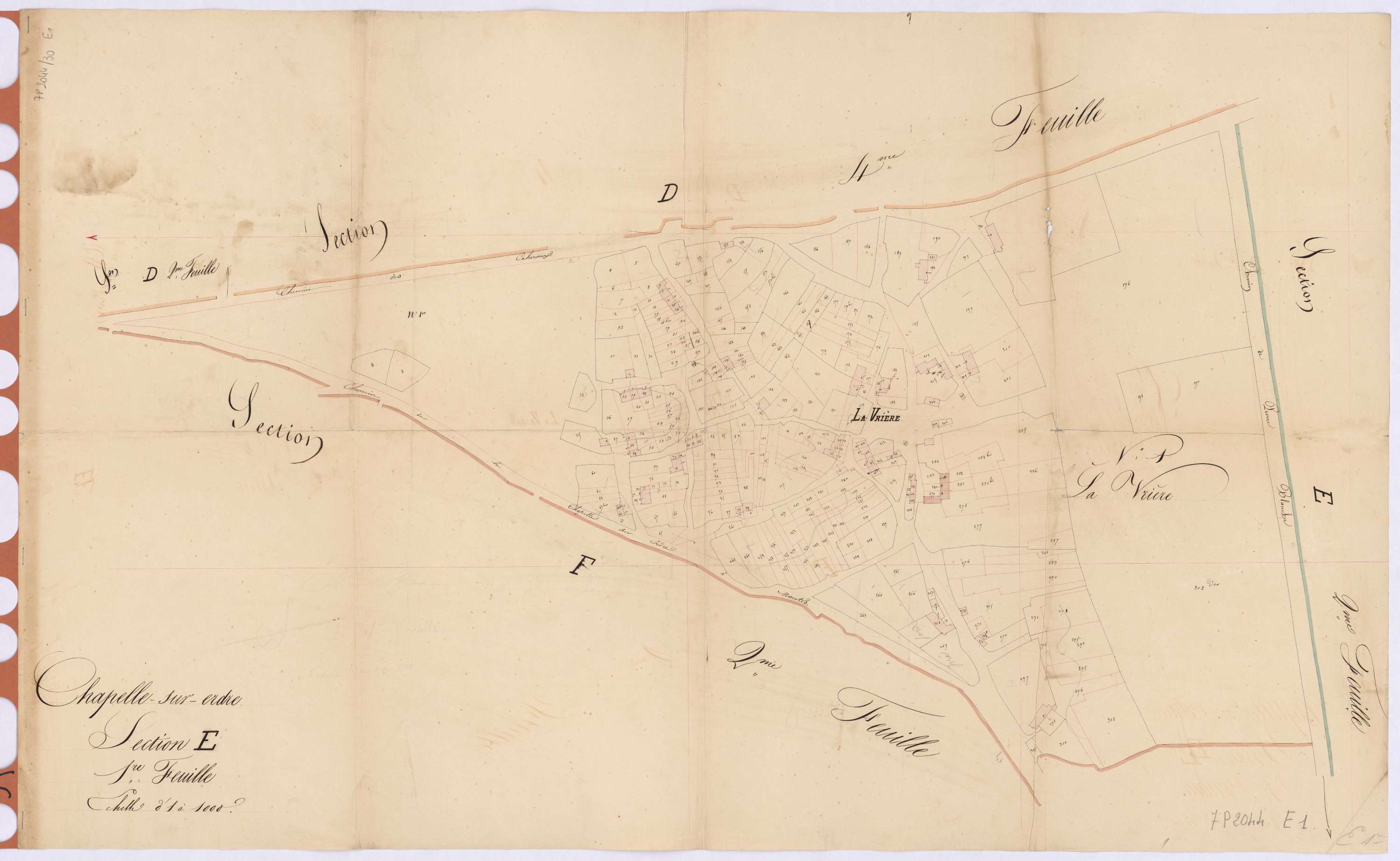 La Chapelle-sur-Erdre - Section E1 Denerie (section de La)