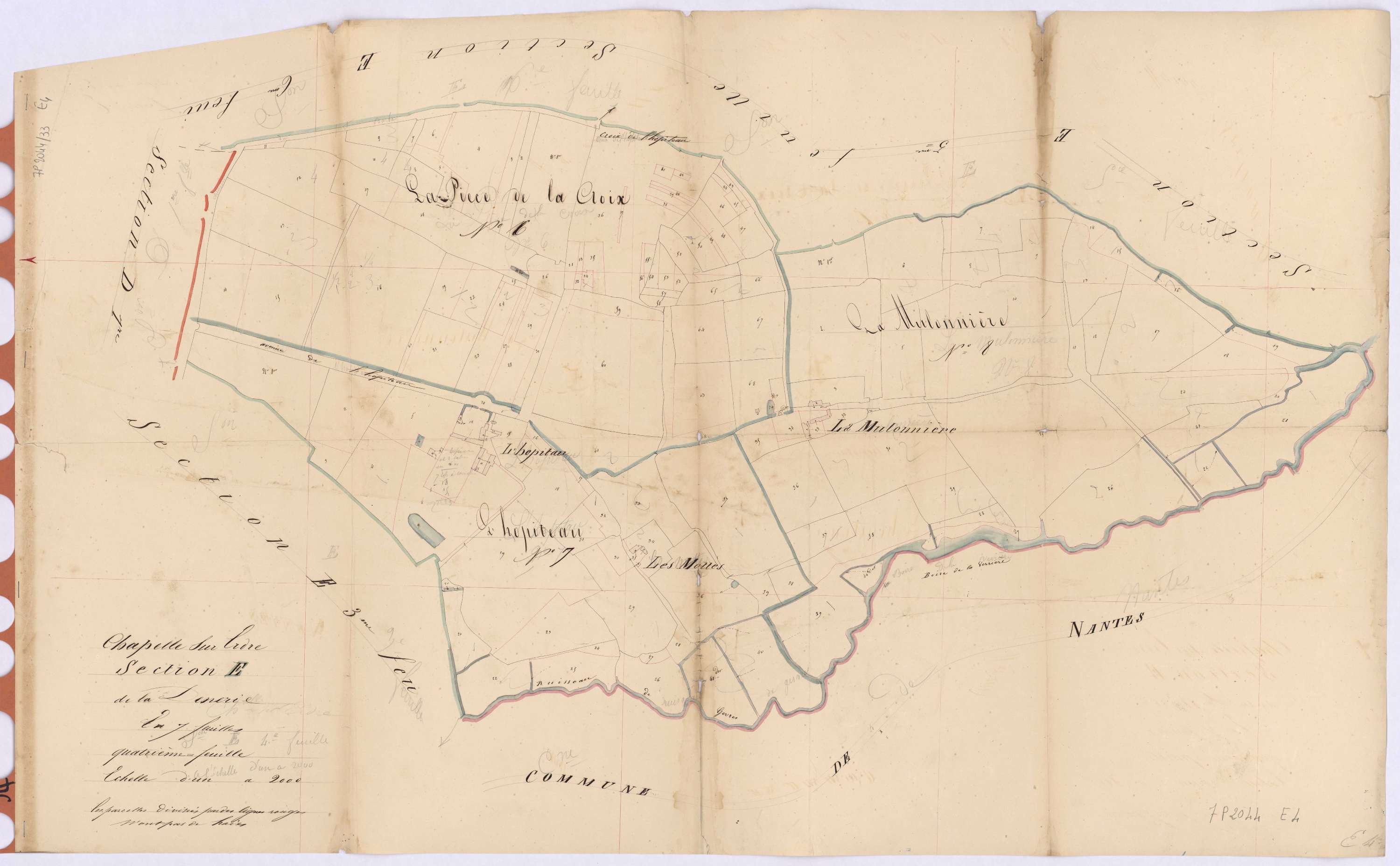 La Chapelle-sur-Erdre - Section E4 Denerie (section de La)