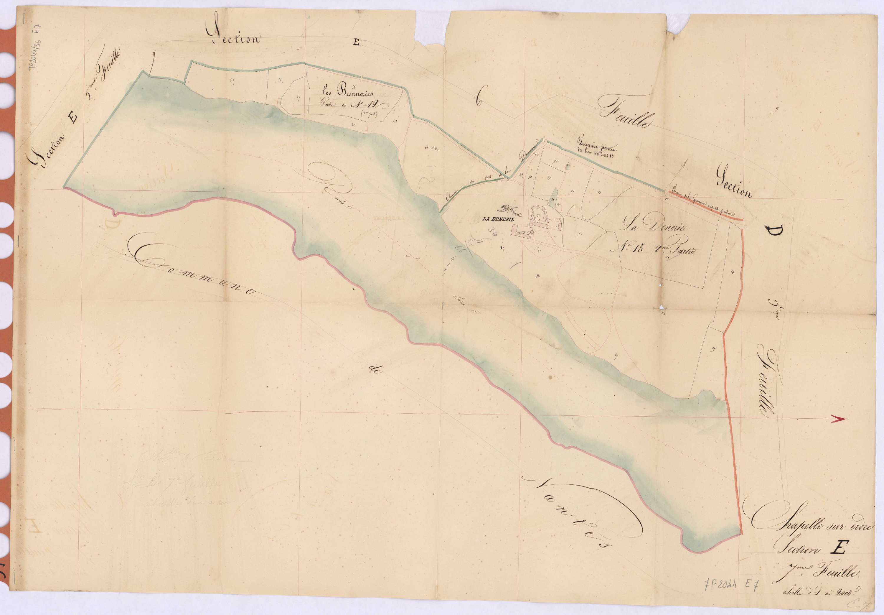 La Chapelle-sur-Erdre - Section E7 Denerie (section de La)