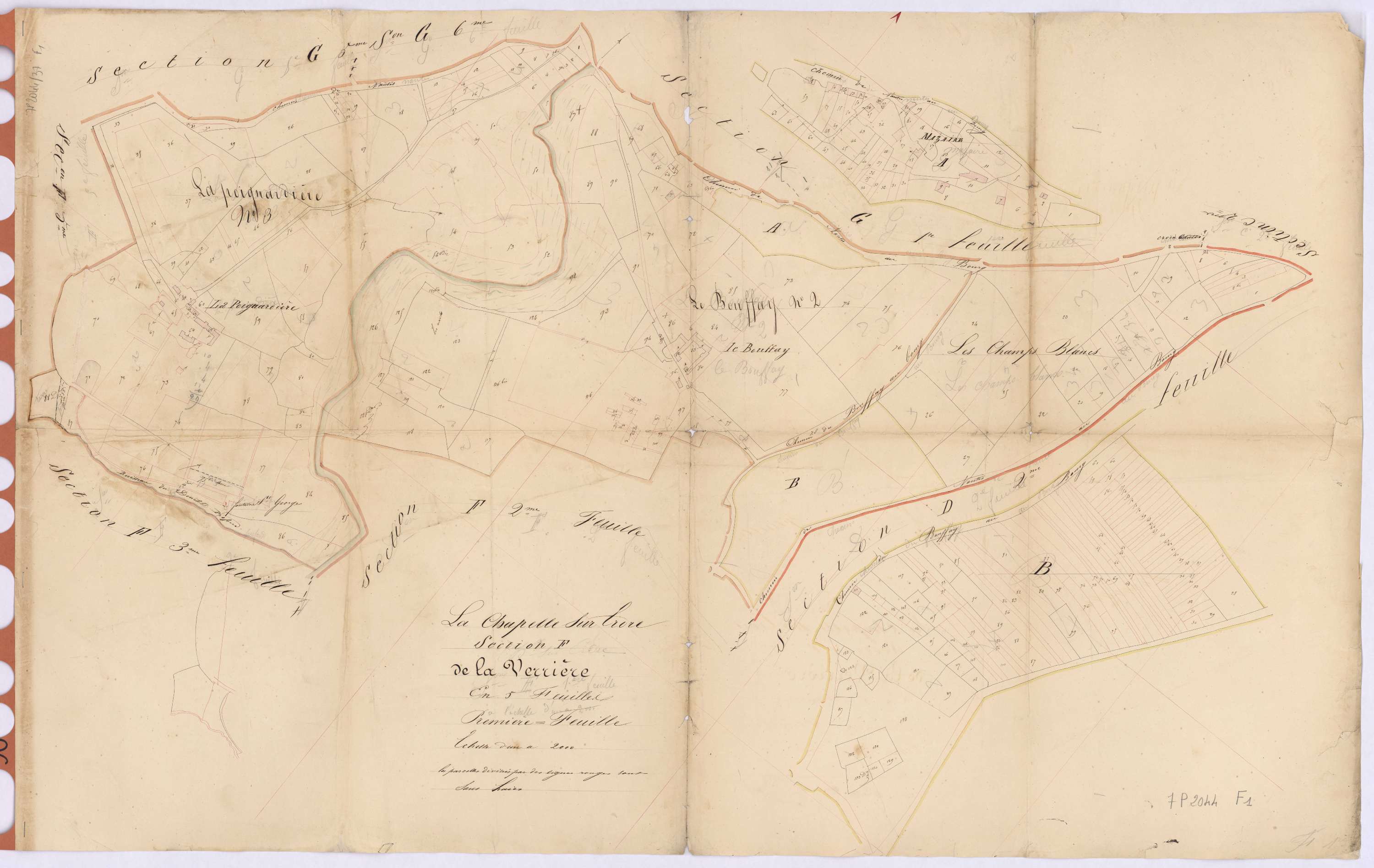 La Chapelle-sur-Erdre - Section F1 Verrière (section de La)