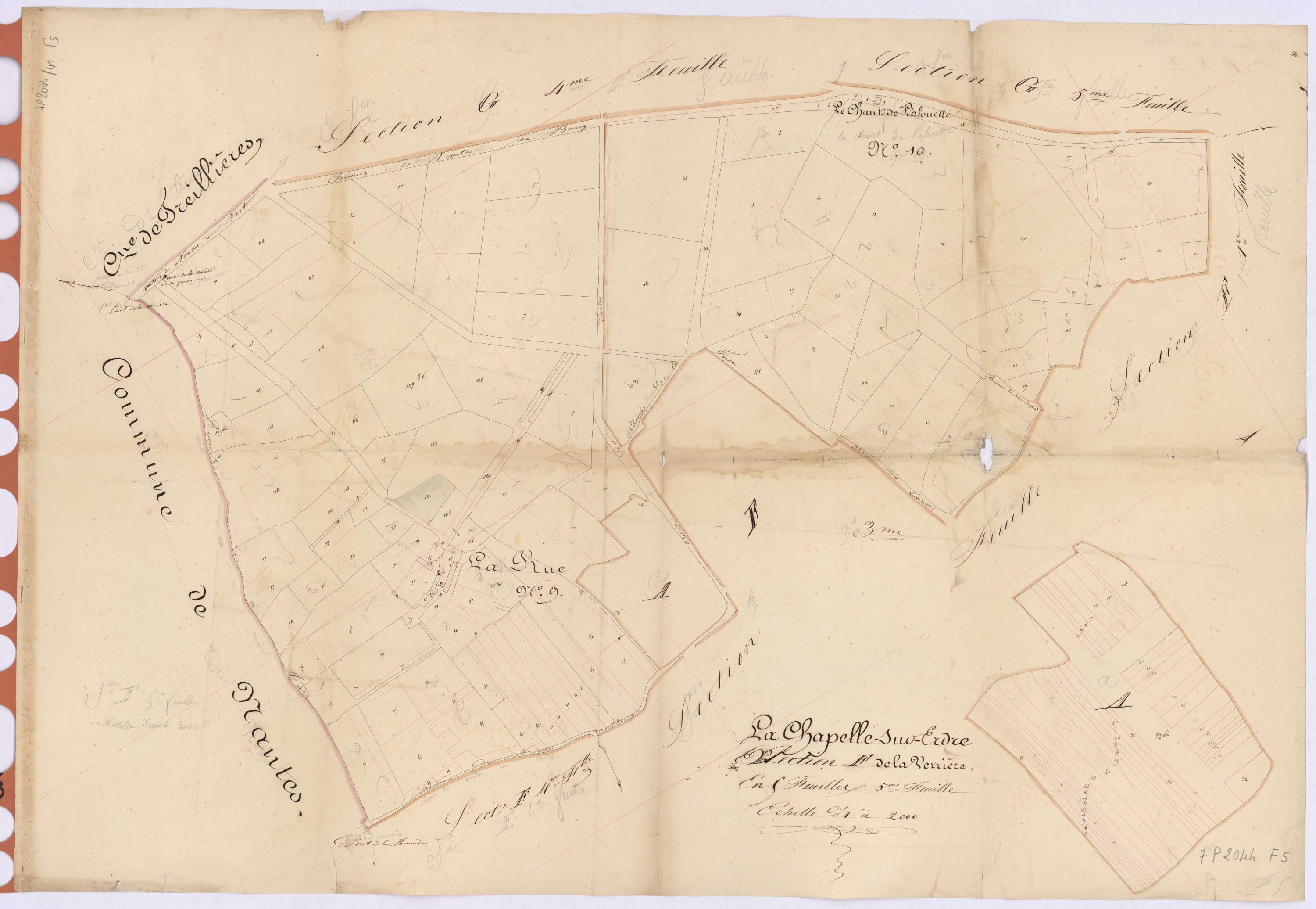 La Chapelle-sur-Erdre - Section F5 Verrière (section de La)