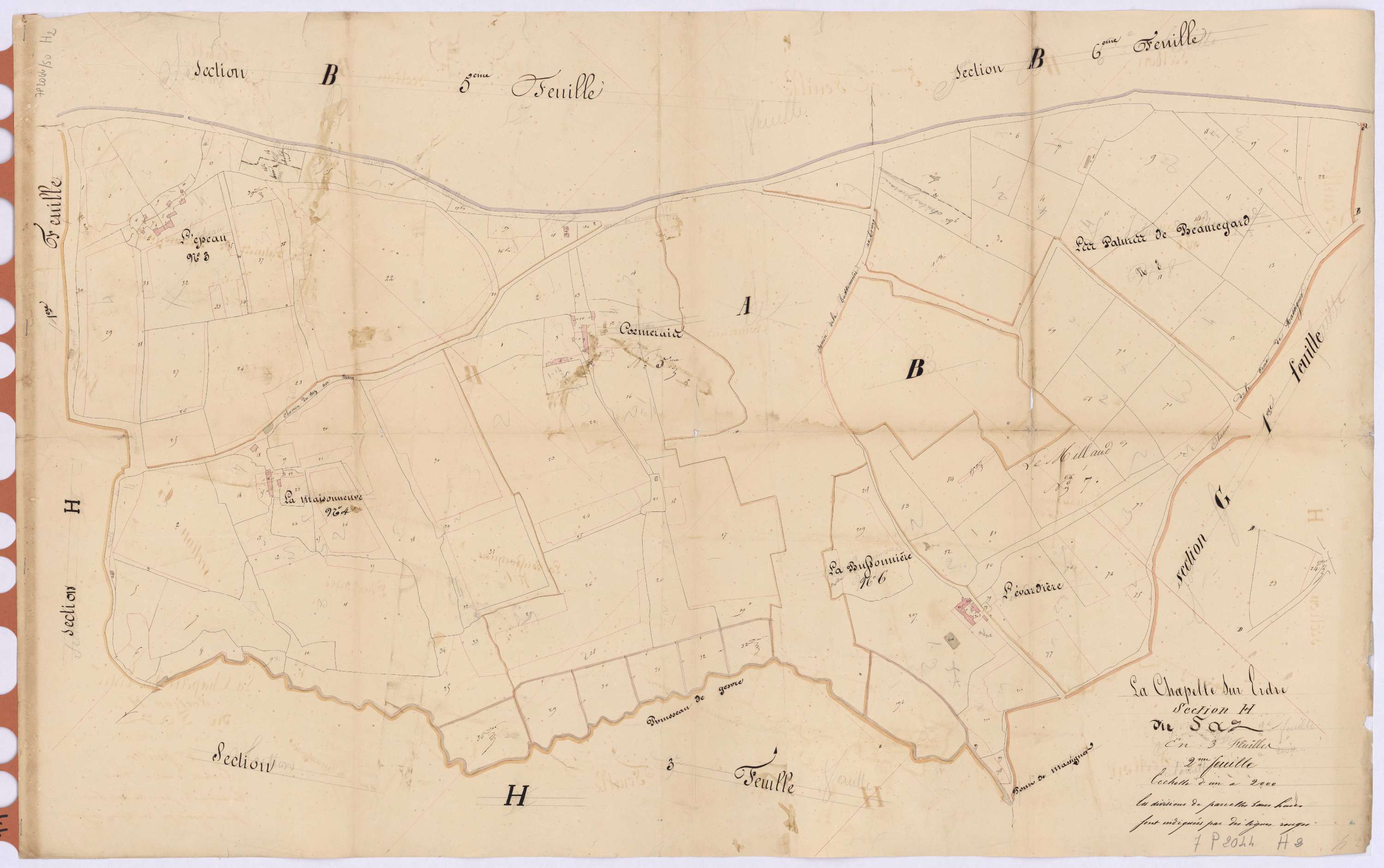 La Chapelle-sur-Erdre - Section H2 Saz (section du)
