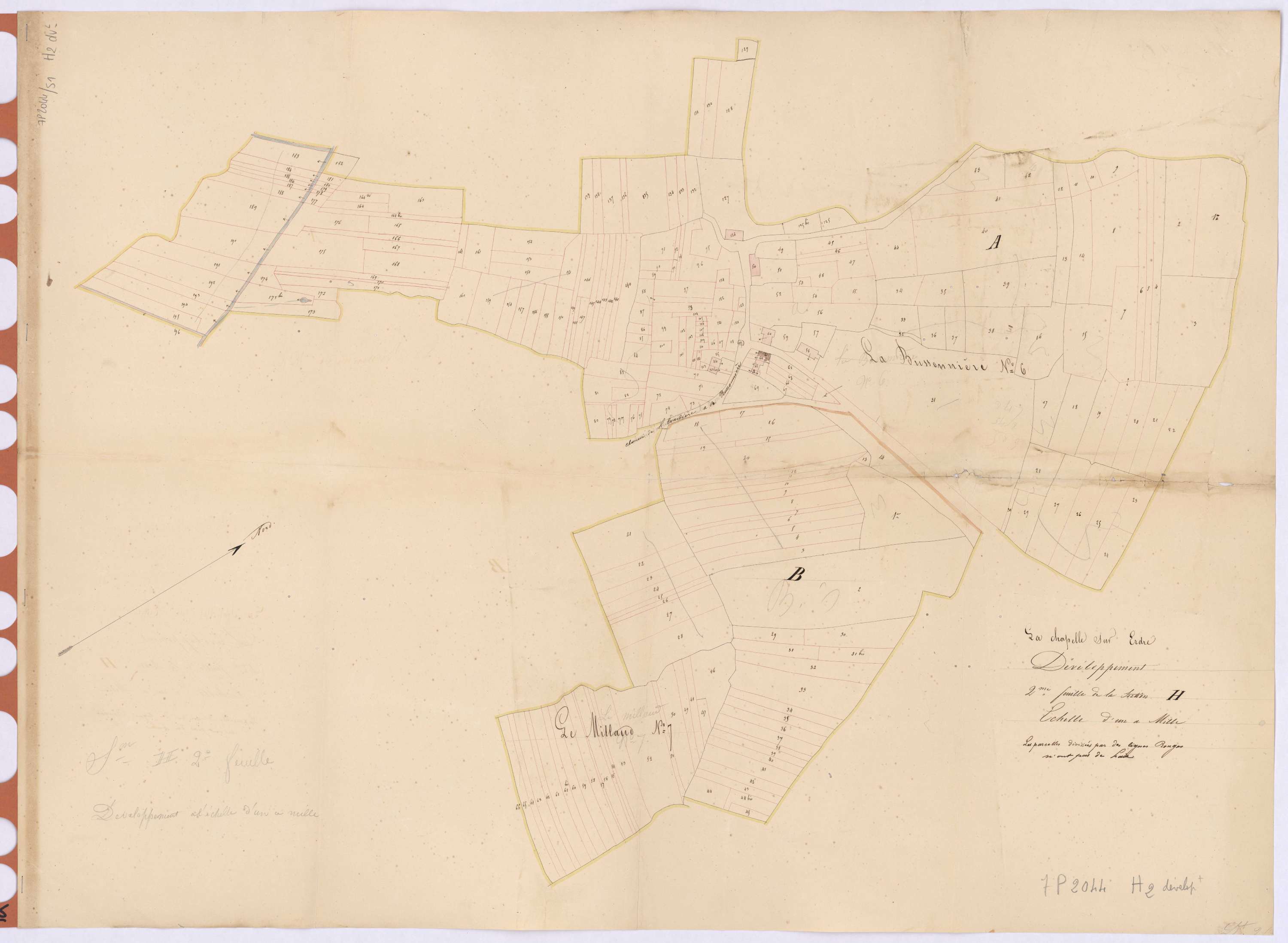 La Chapelle-sur-Erdre - Section H2 (développement) Saz (section du) ; développement des parties A et B