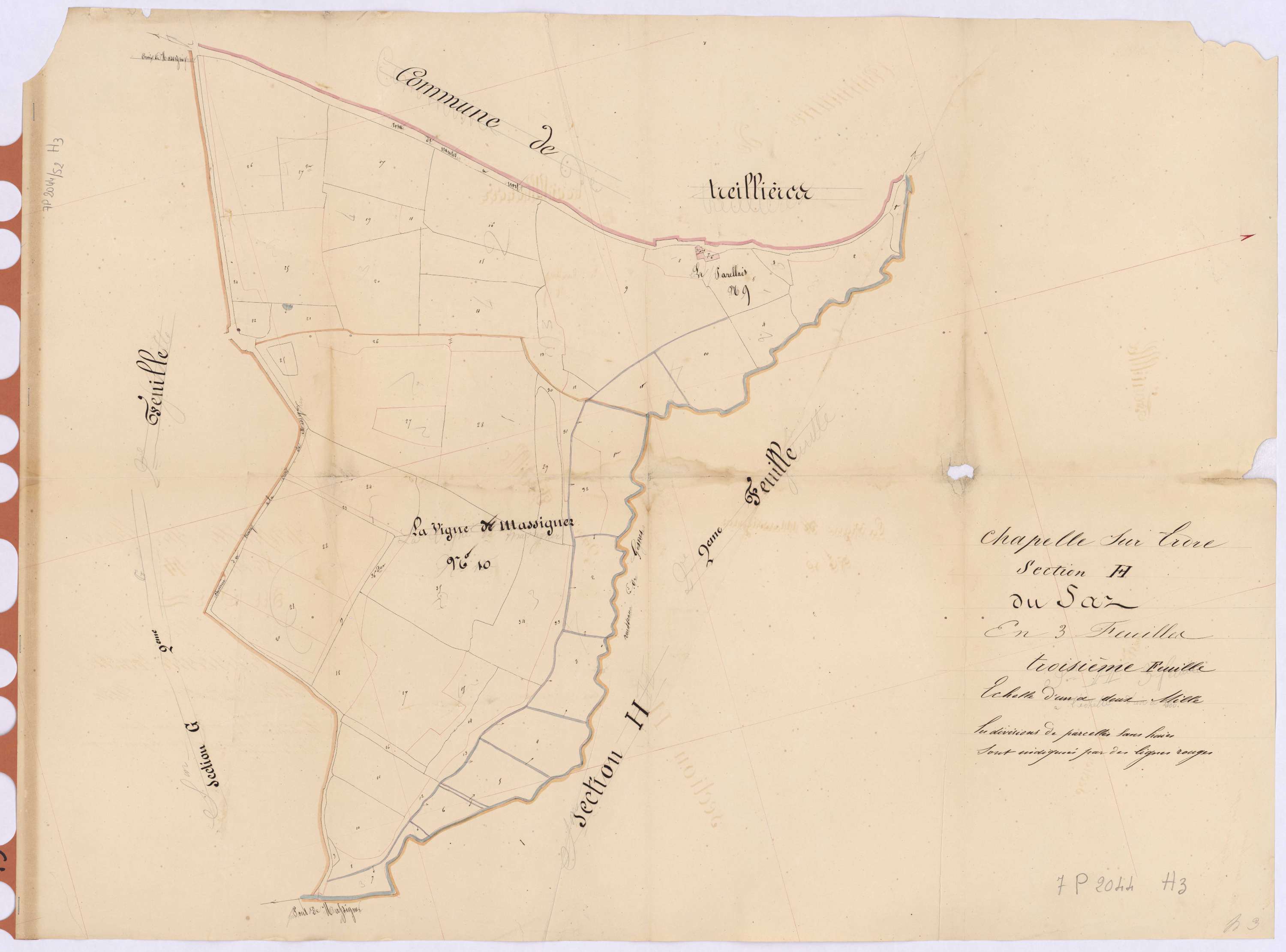 La Chapelle-sur-Erdre - Section H3 Saz (section du)