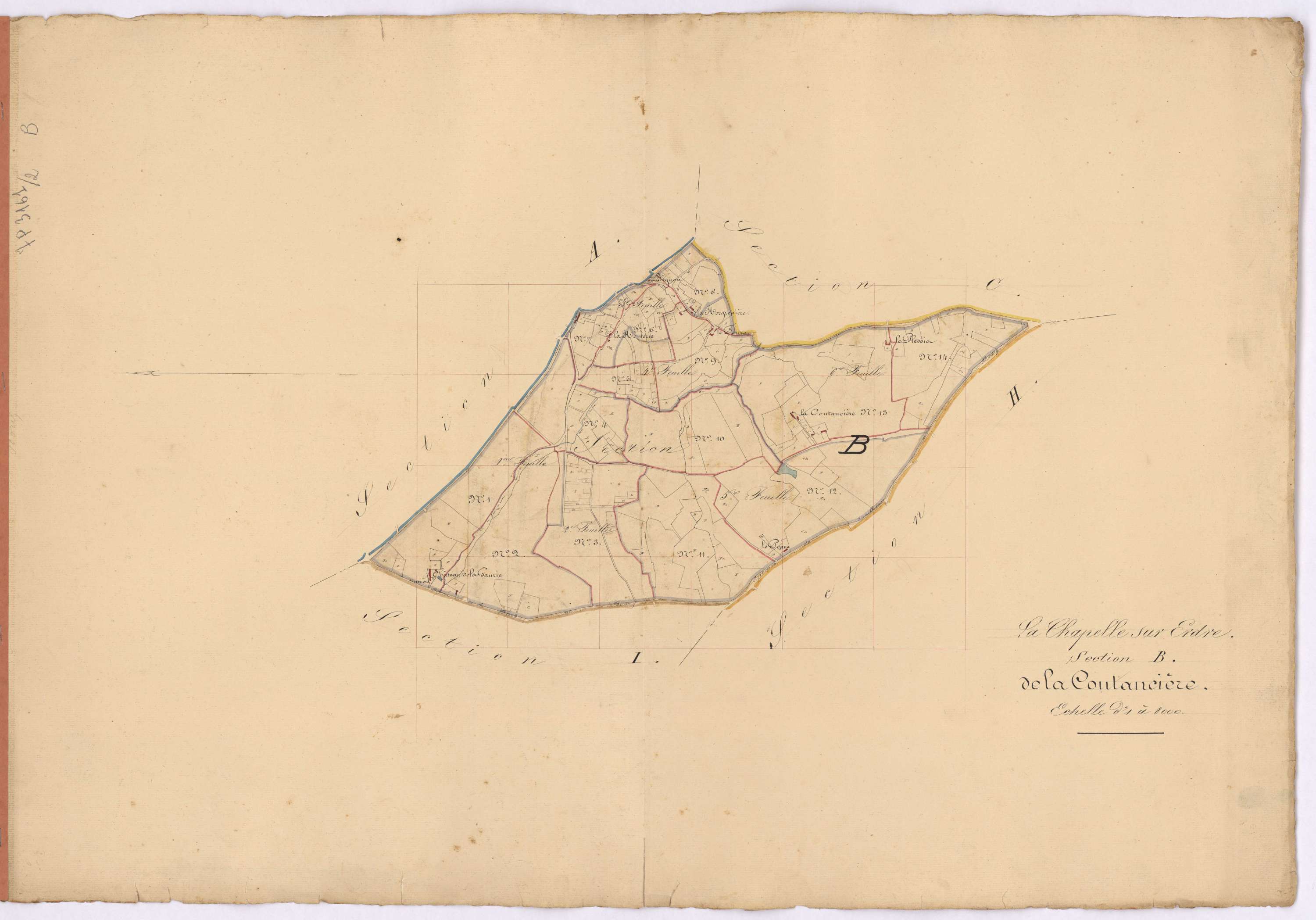 La Chapelle-sur-Erdre - Section B Coutancière (section de La)