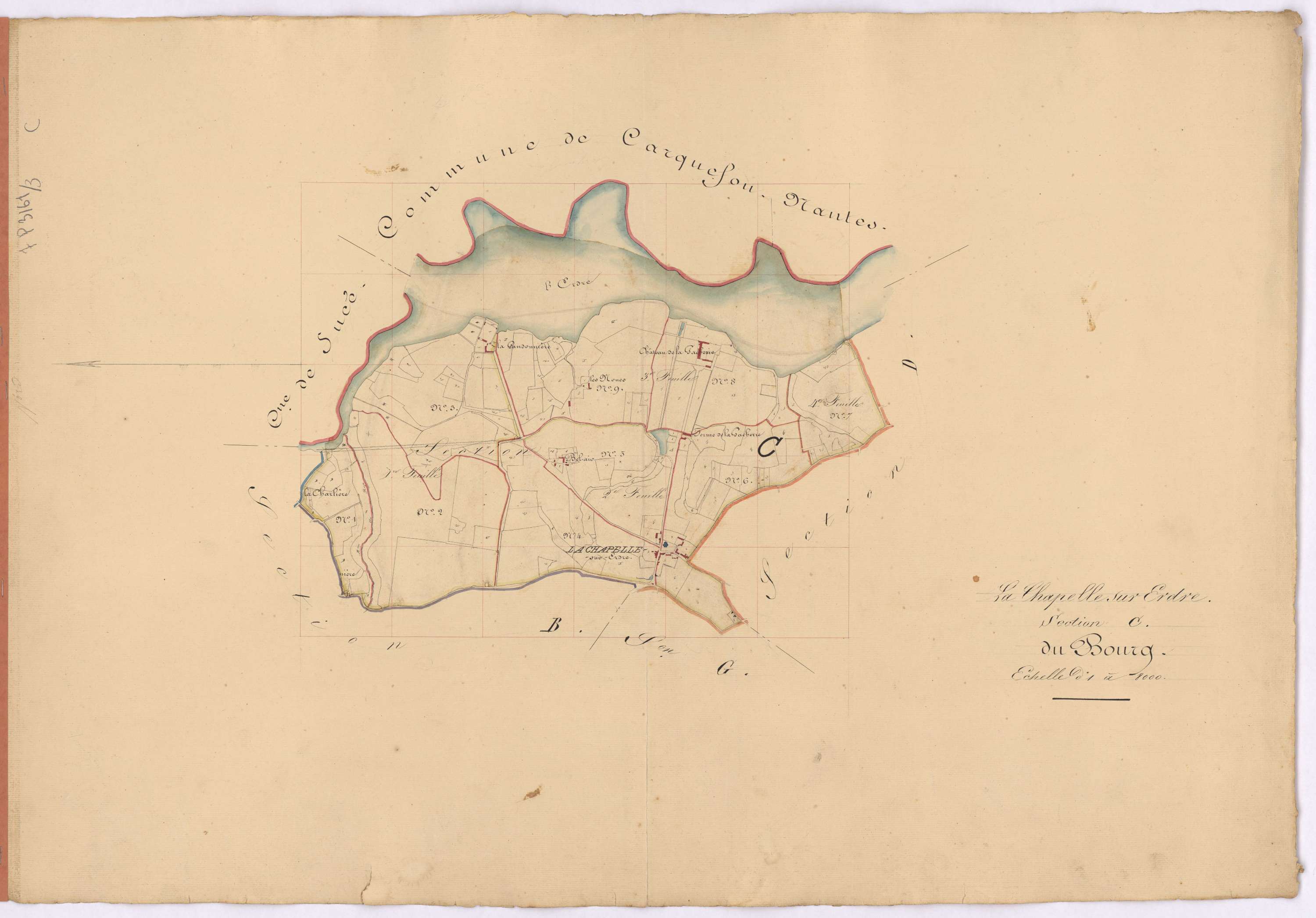 La Chapelle-sur-Erdre - Section C Bourg (section du)