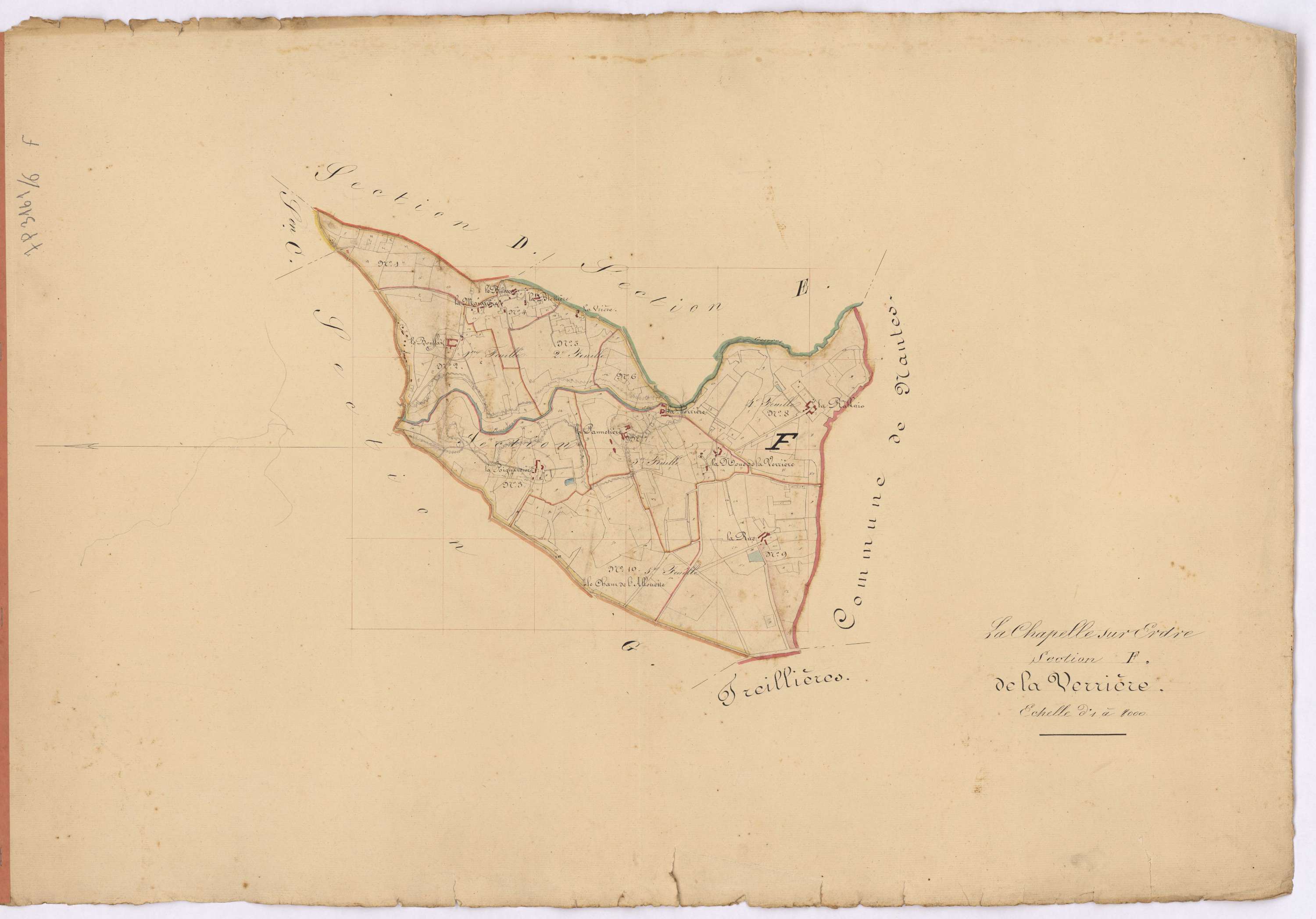 La Chapelle-sur-Erdre - Section F Verrière (section de La)