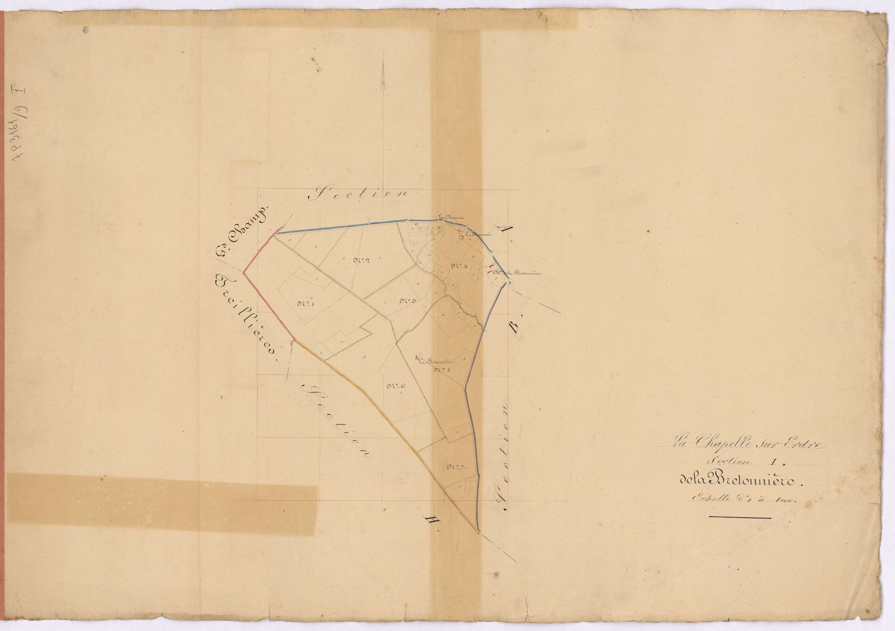 La Chapelle-sur-Erdre - Section I Bretonnière (section de La)