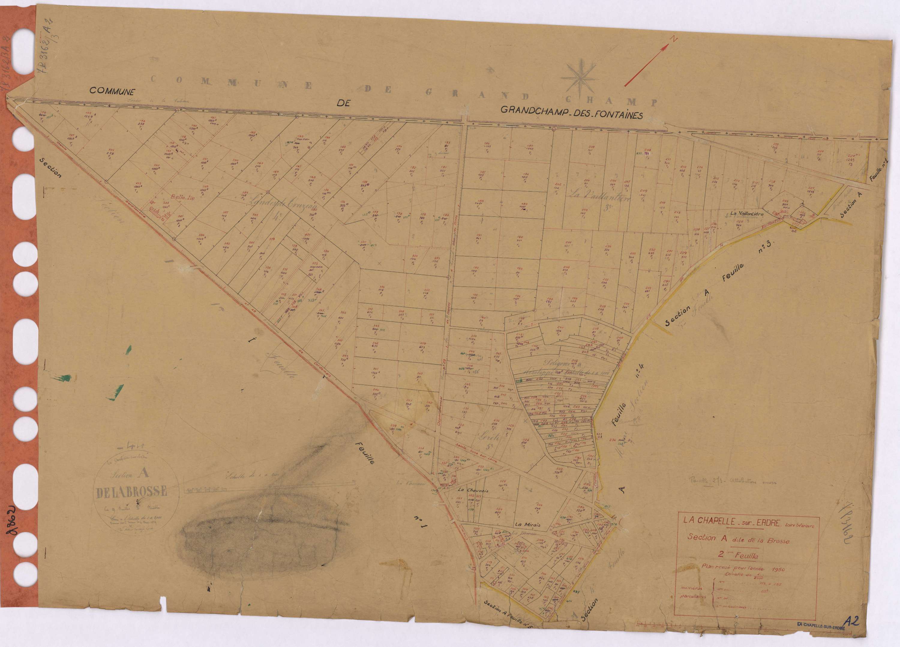 La Chapelle-sur-Erdre - Section A2 Brosse (section de La) ; 154-395