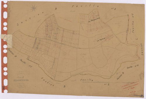 La Chapelle-sur-Erdre - Section B4 Coutancière (section de La) ; 612-763