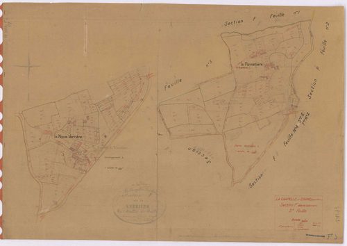 La Chapelle-sur-Erdre - Section F3 Verrière (section de La) ; 871-977