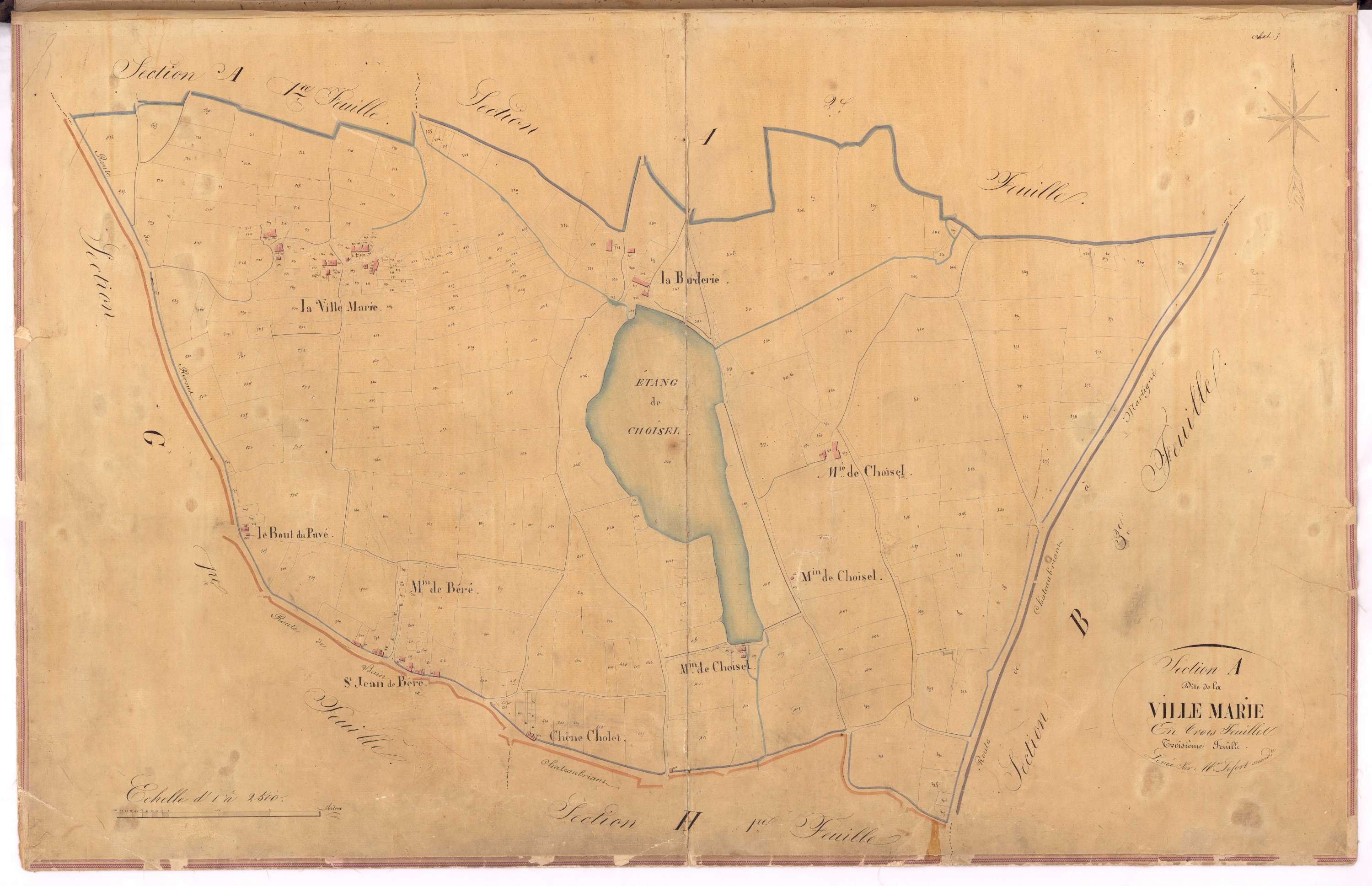 Châteaubriant - Section A3 Ville Marie (section de La)