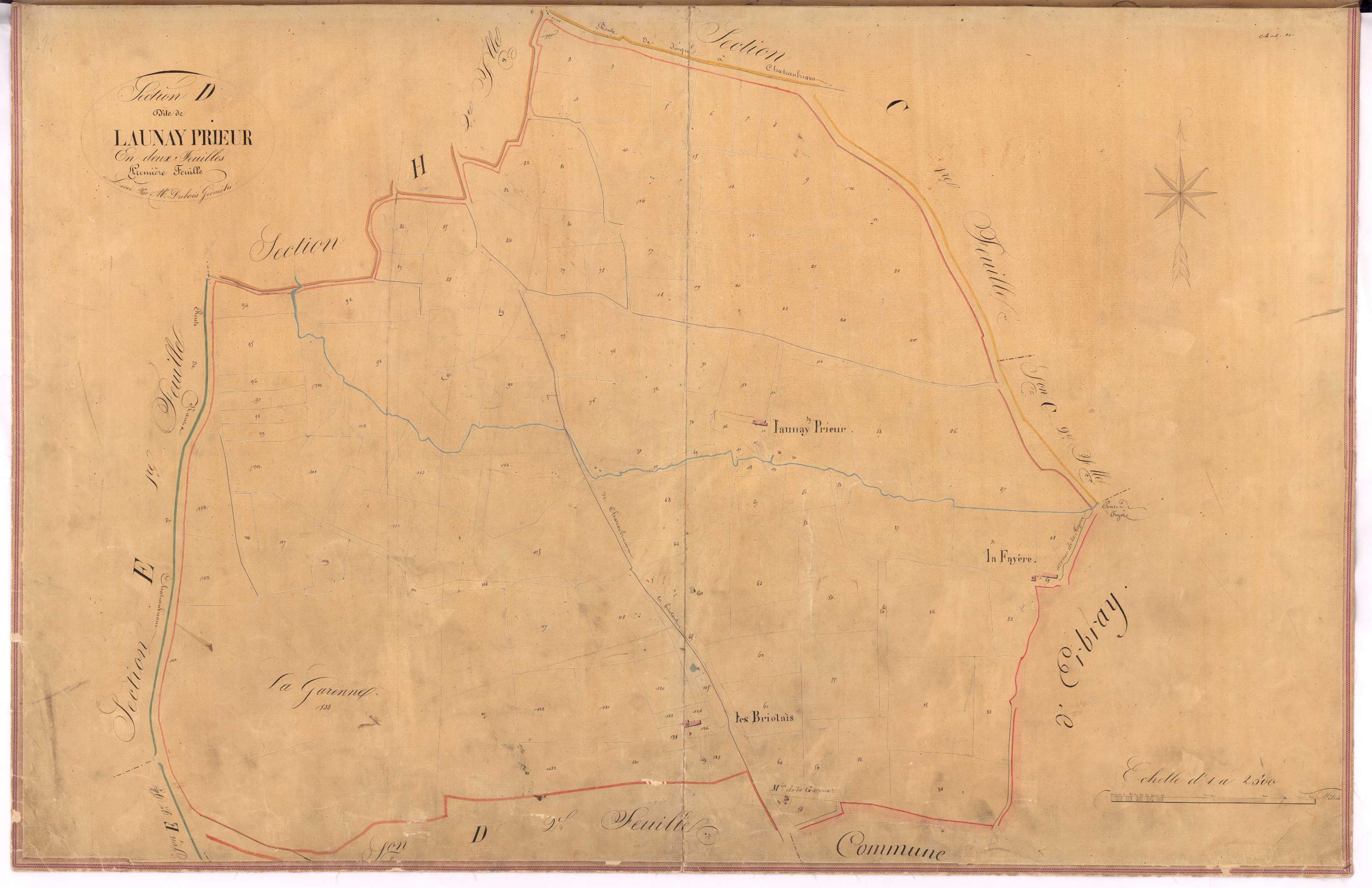 Châteaubriant - Section D1 Launay Prieur (section de)