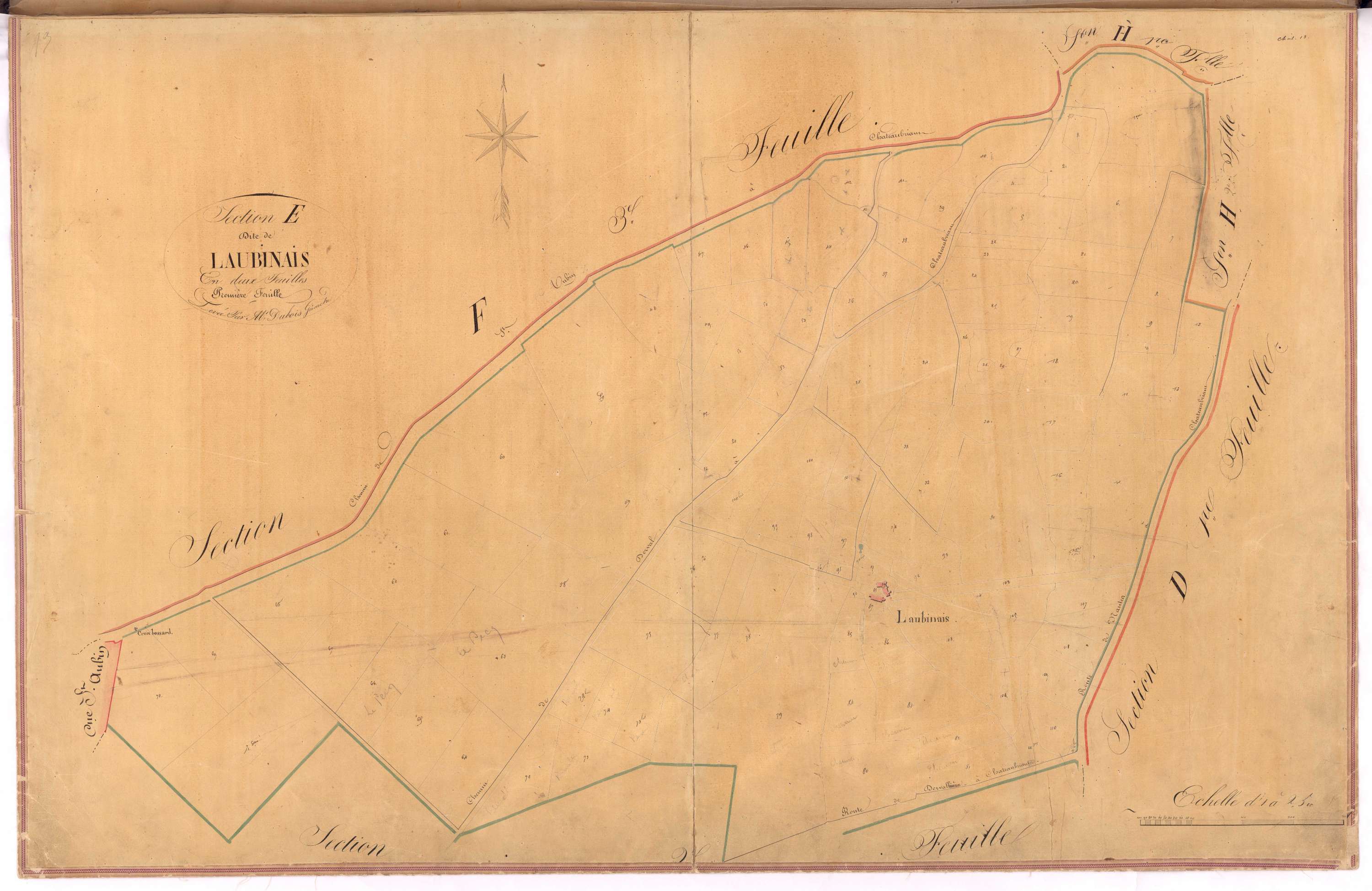Châteaubriant - Section E1 Laubinais (section de)