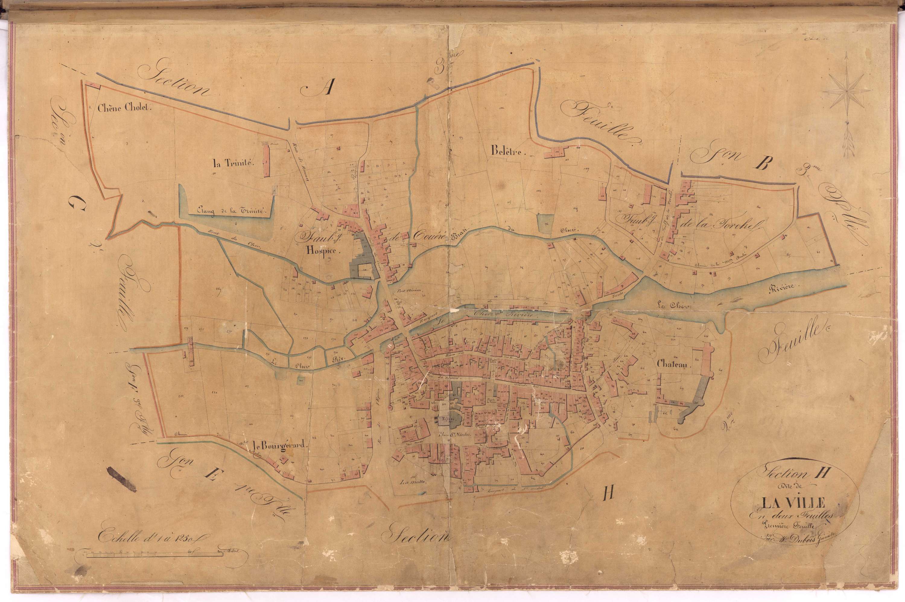 Châteaubriant - Section H1 Ville (section de La)
