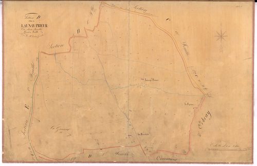 Châteaubriant - Section D1 Launay Prieur (section de)
