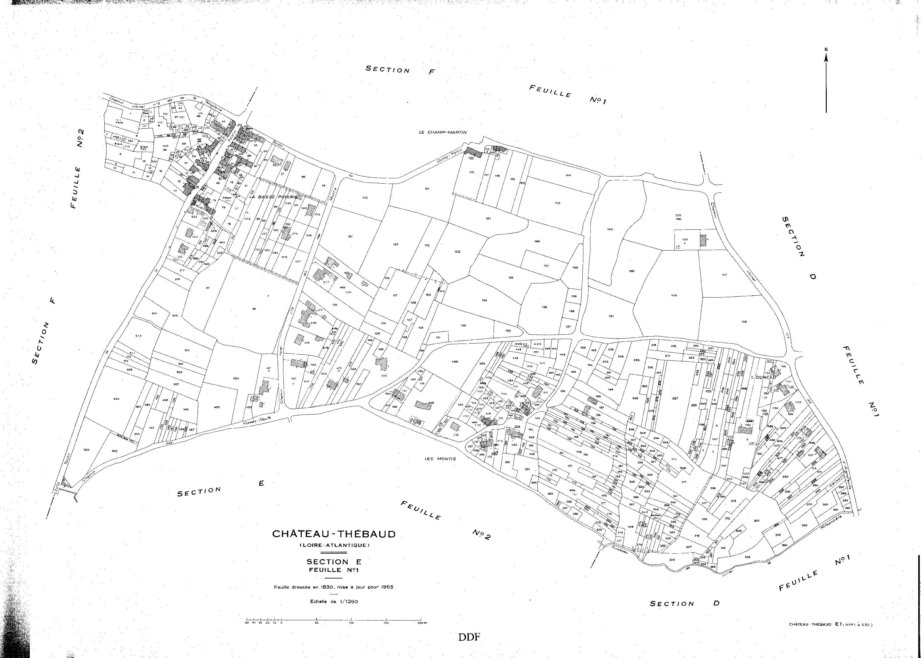 Château-Thébaud - Section E1 1-530