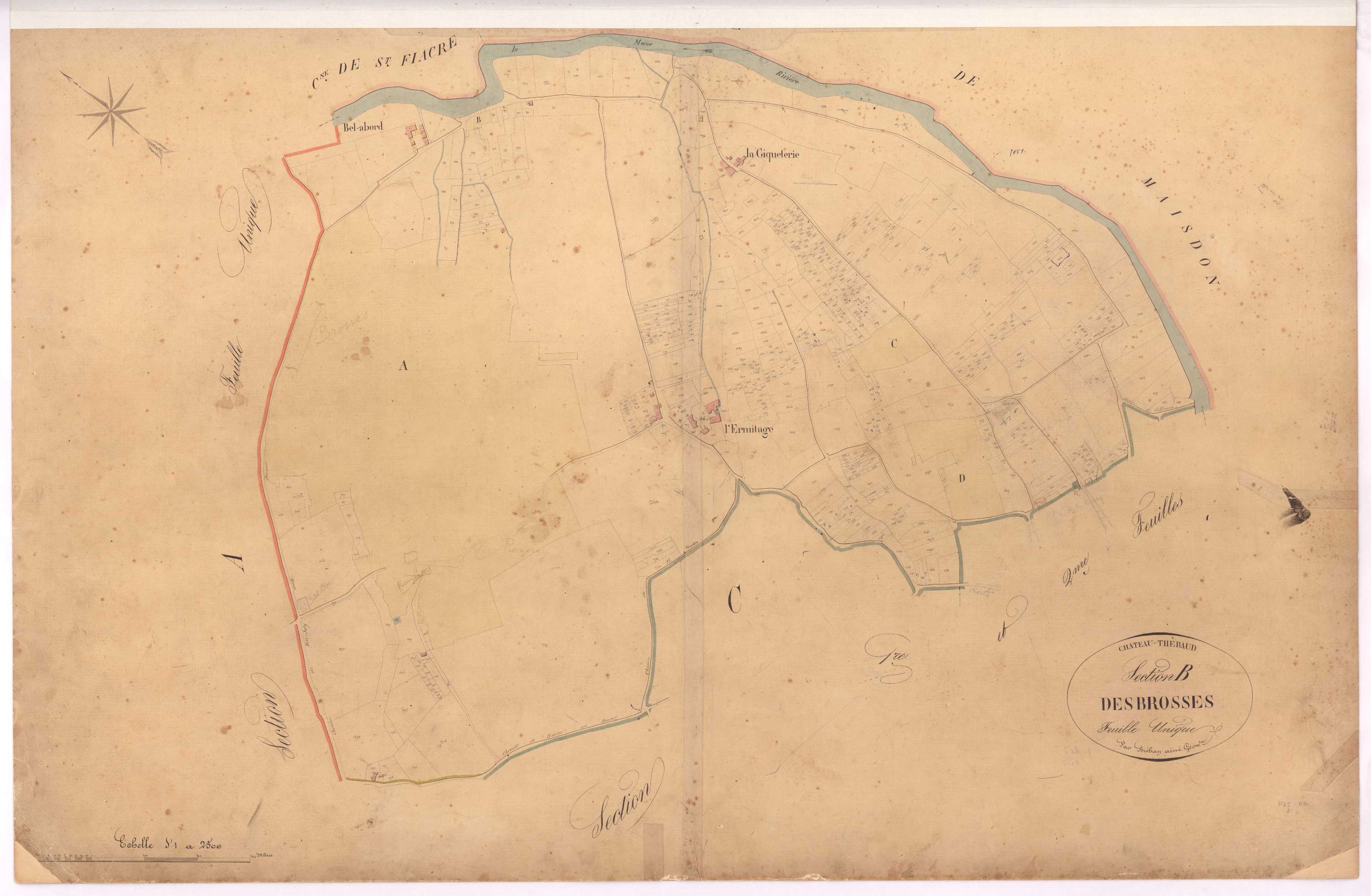 Château-Thébaud - Section B Brosses (section des)