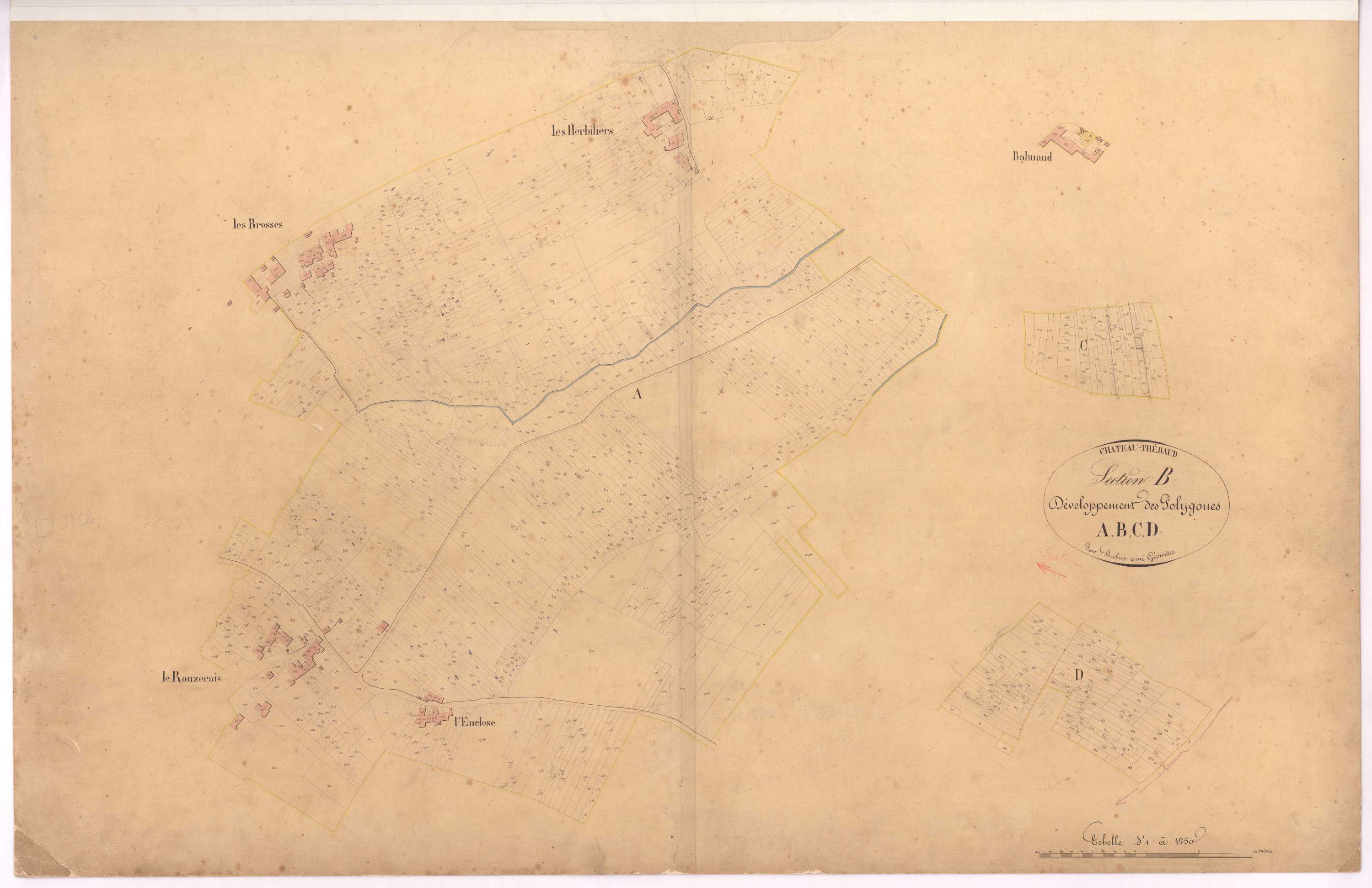 Château-Thébaud - Section B (développement) Brosses (section des)