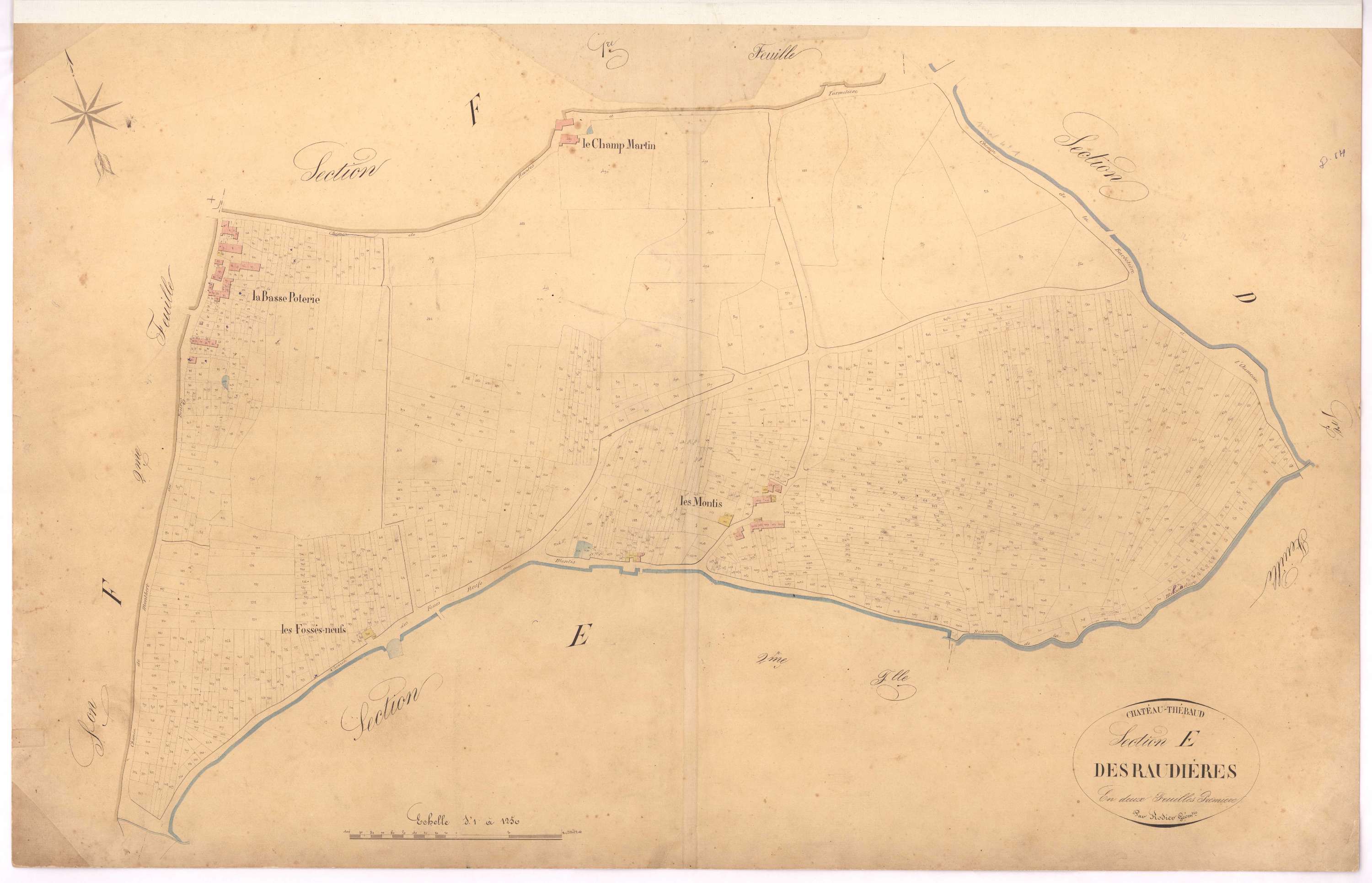Château-Thébaud - Section E1 Raudières (section des)