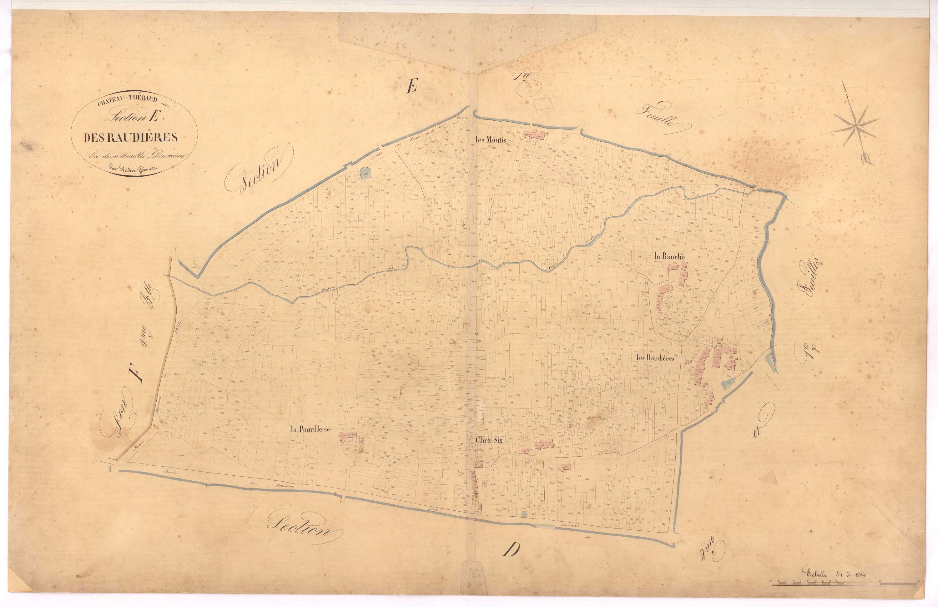 Château-Thébaud - Section E2 Raudières (section des)