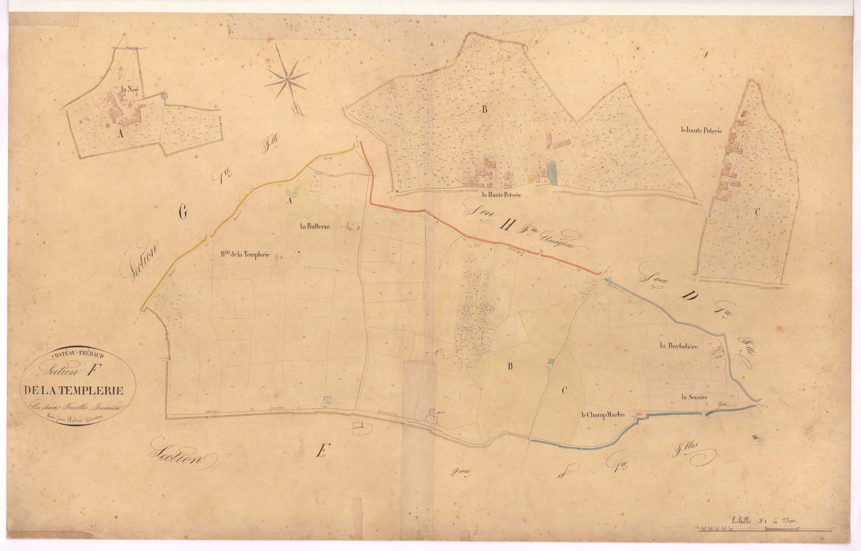 Château-Thébaud - Section F1 Templerie (section de La)