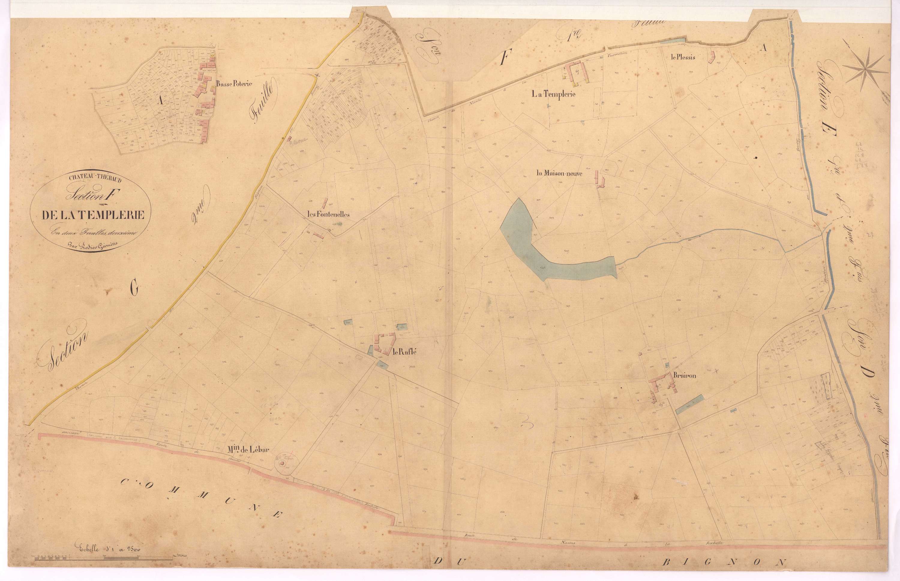 Château-Thébaud - Section F2 Templerie (section de La)
