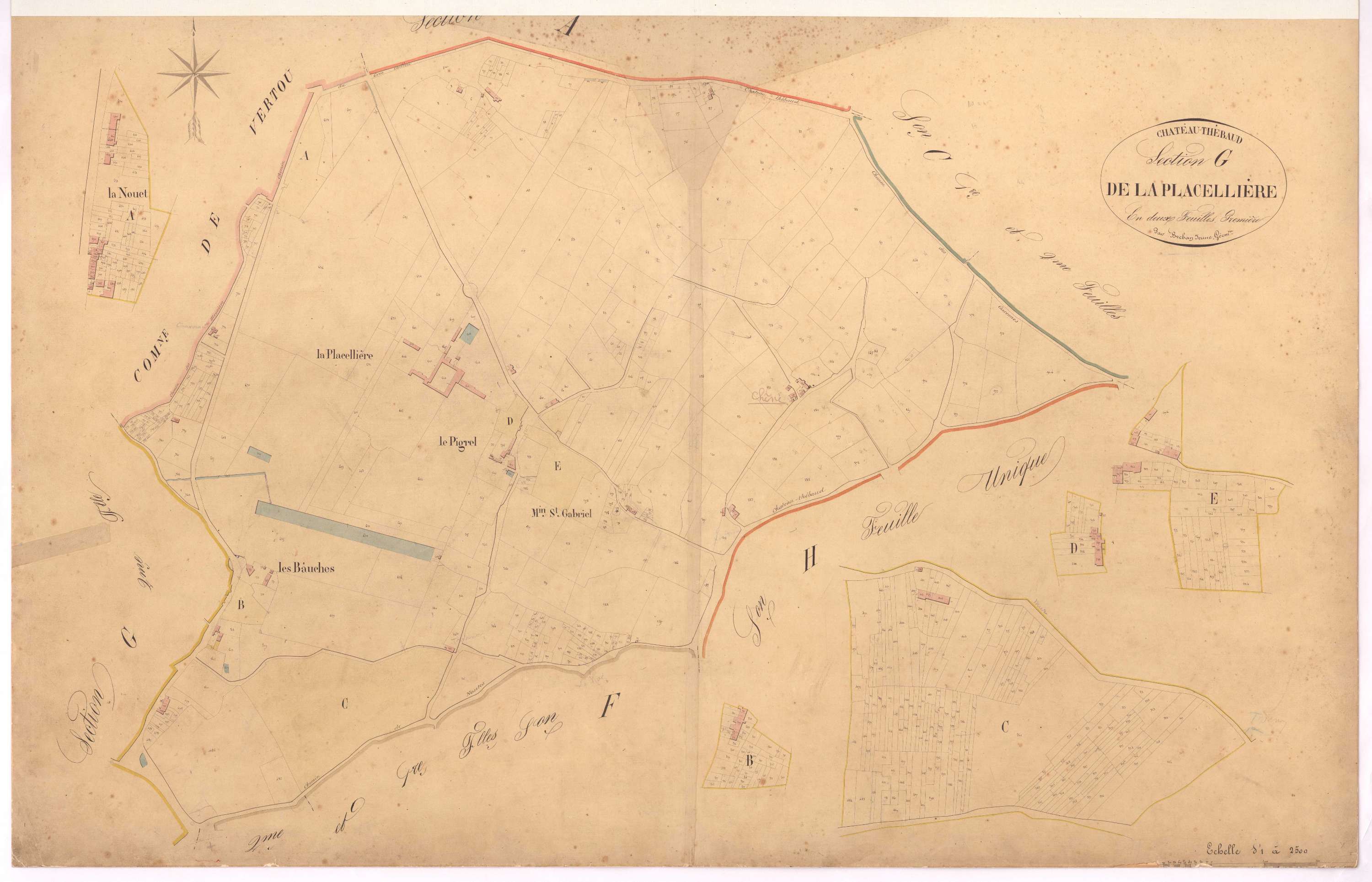Château-Thébaud - Section G1 Placellière (section de La)