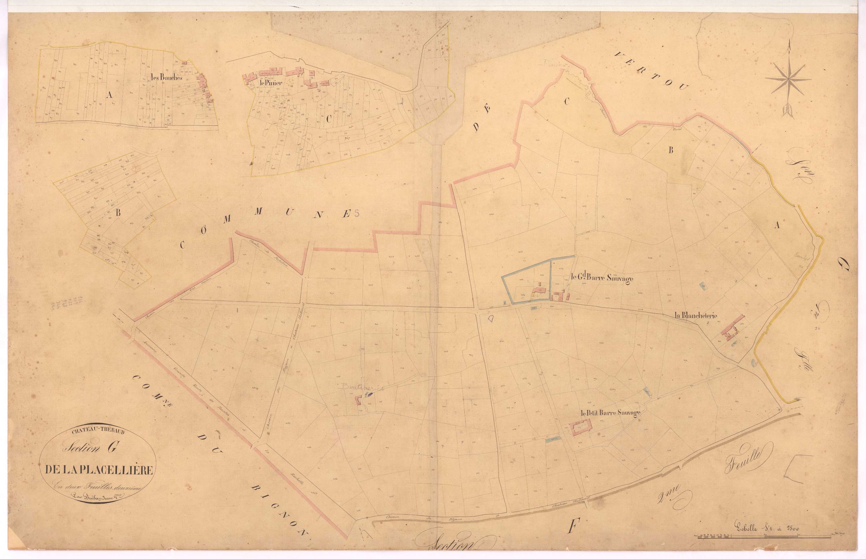 Château-Thébaud - Section G2 Placellière (section de La)