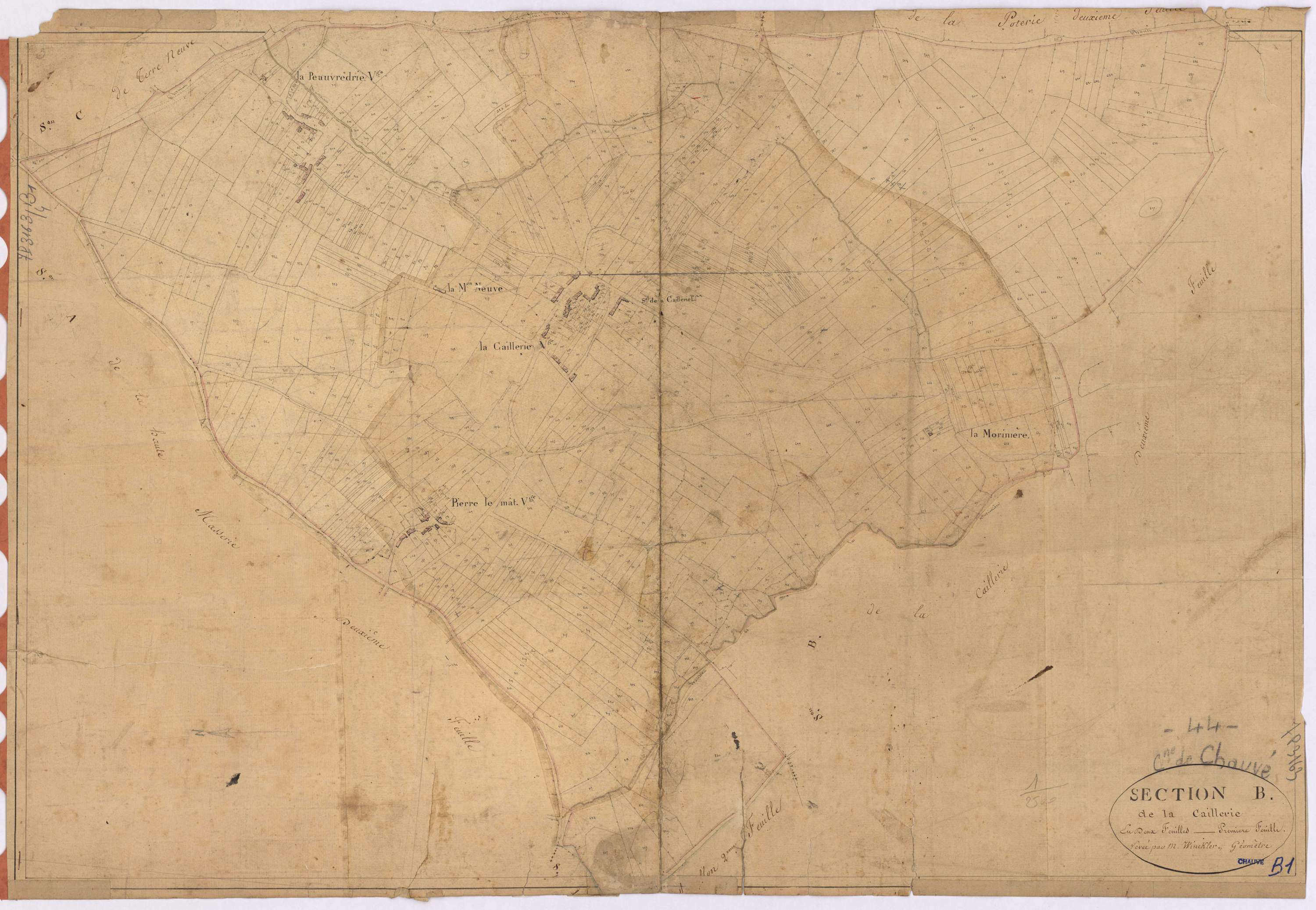 Chauvé - Section B1 Caillerie (section de La)