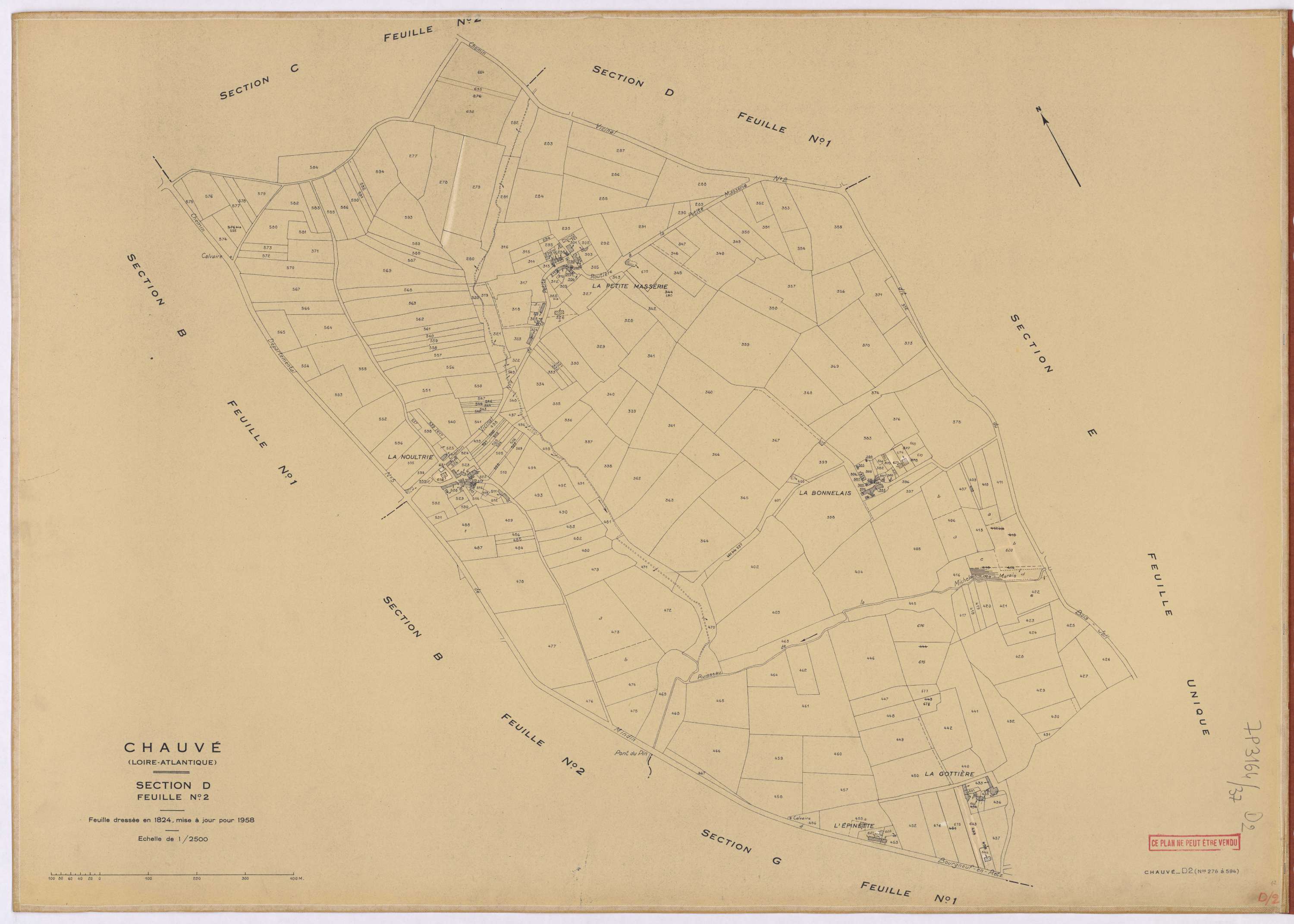 Chauvé - Section D2 276-594