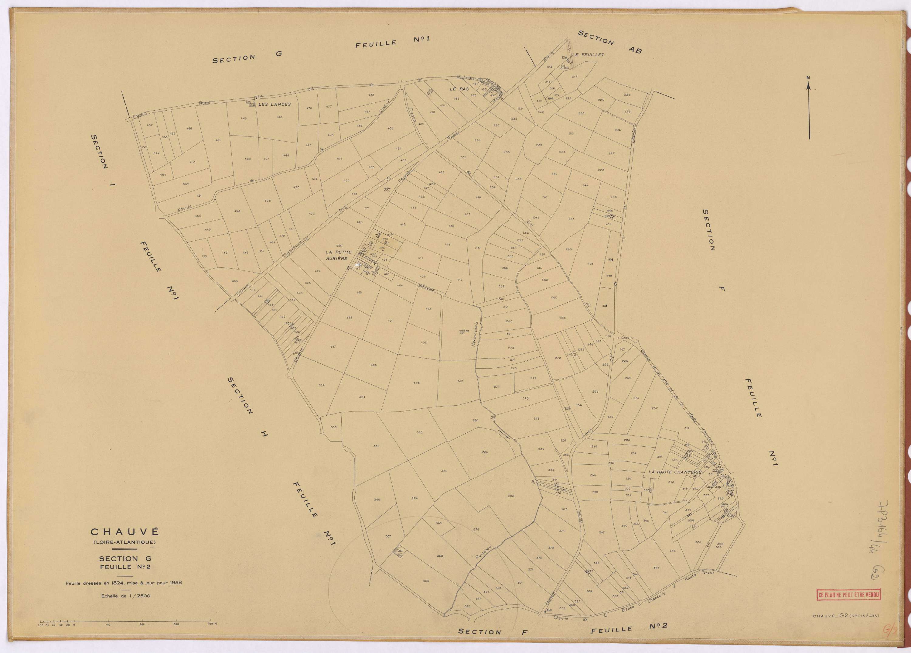 Chauvé - Section G2 213-498