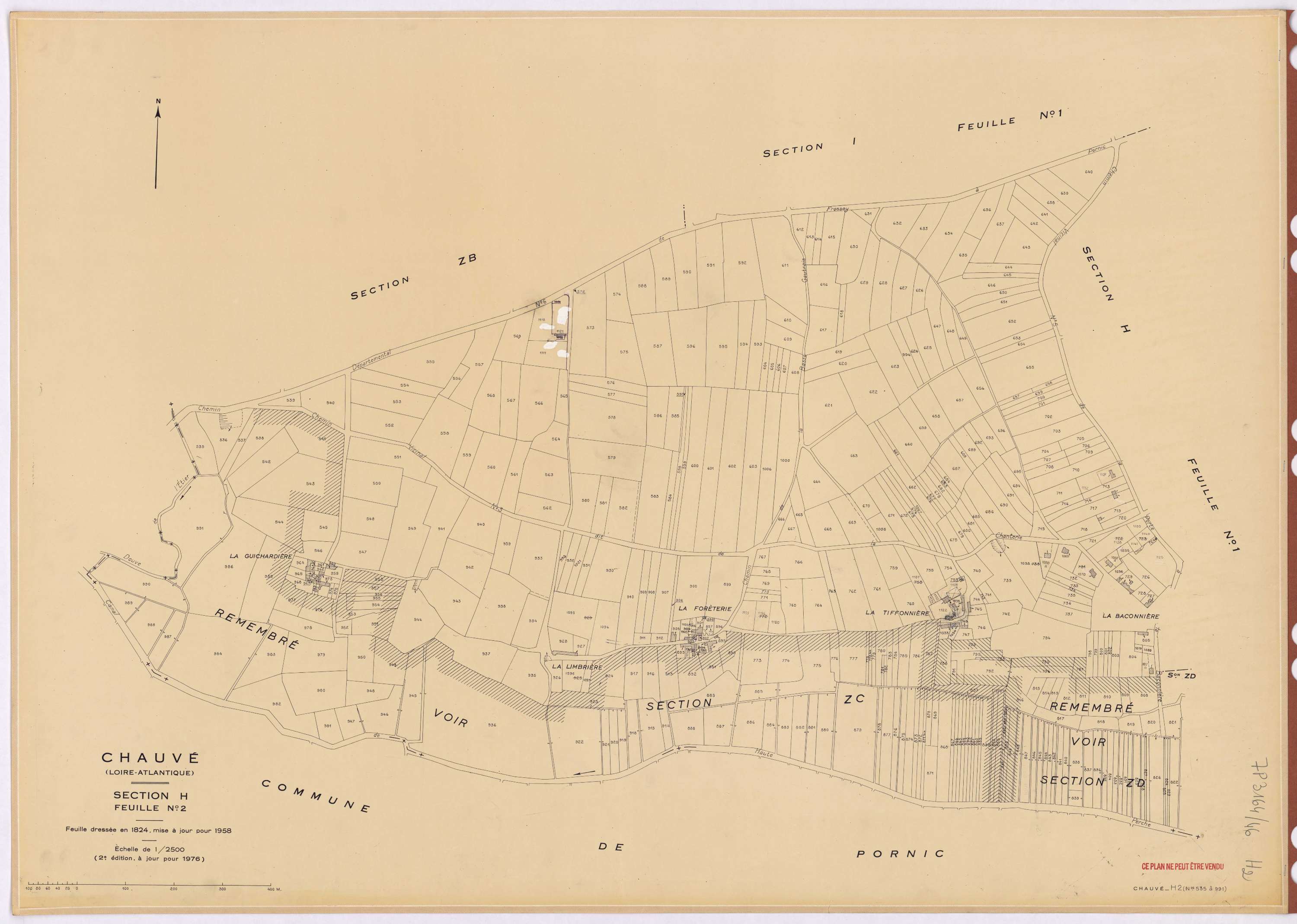 Chauvé - Section H2 535-991