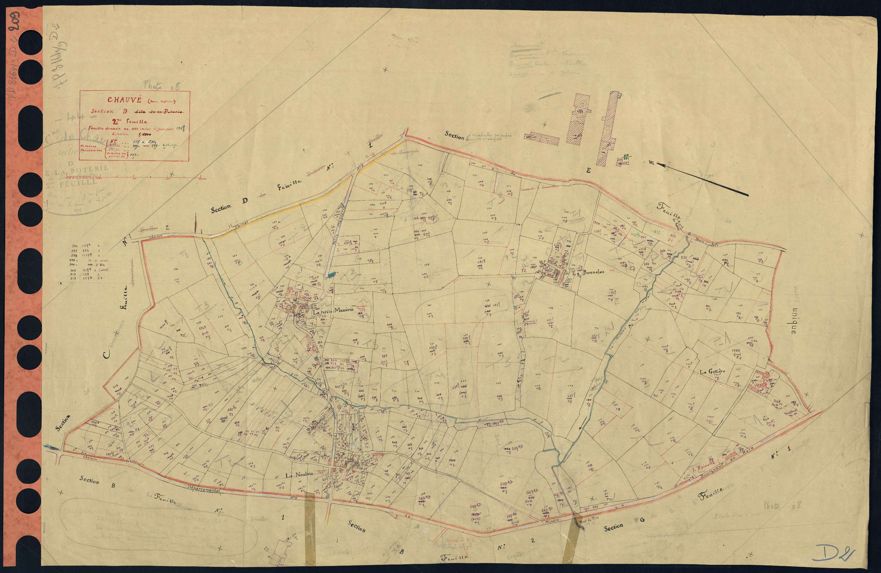 Chauvé - Section D2 276-594