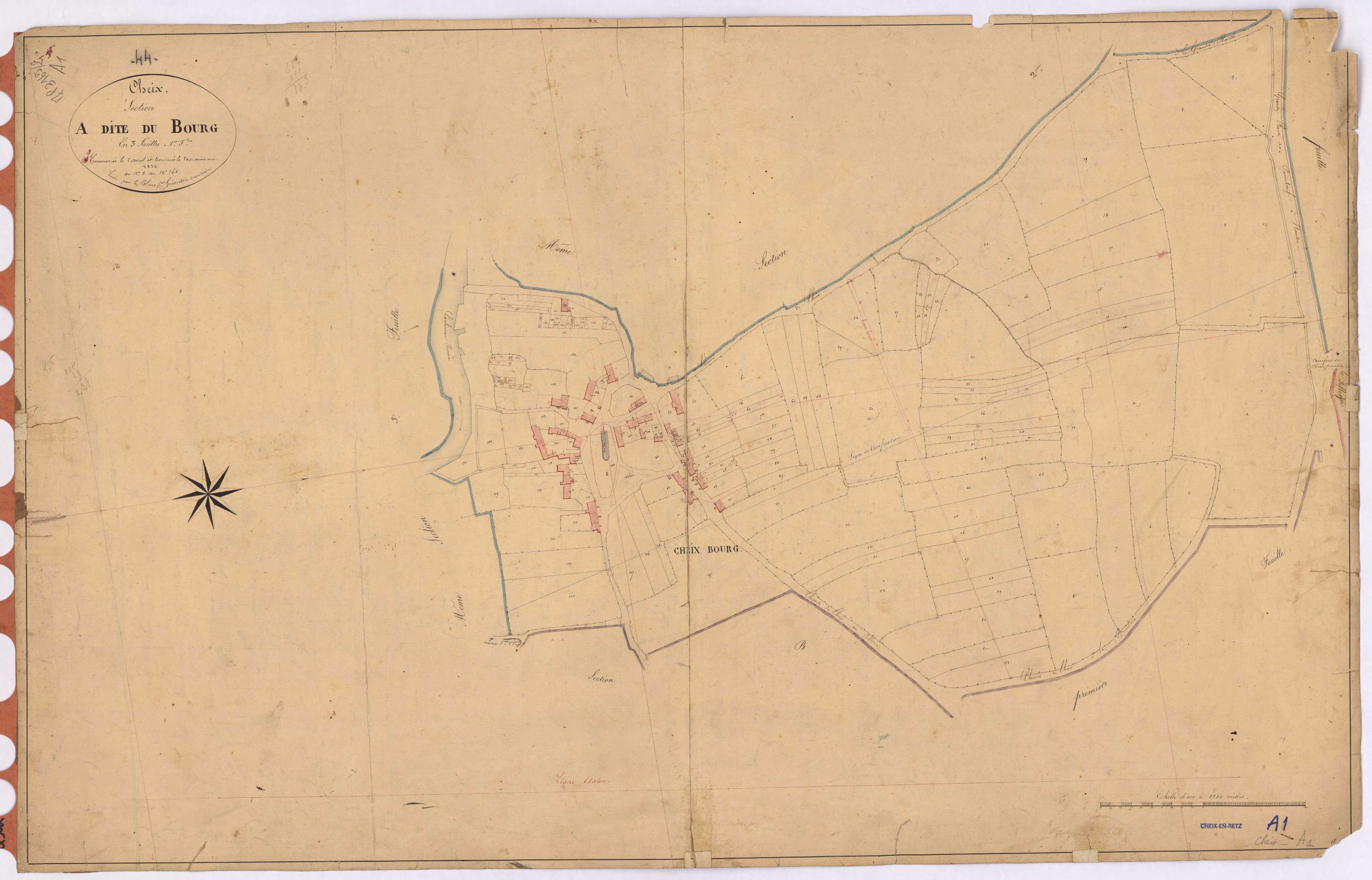 Cheix-en-Retz - Section A1 Bourg (section du) ; 1-168