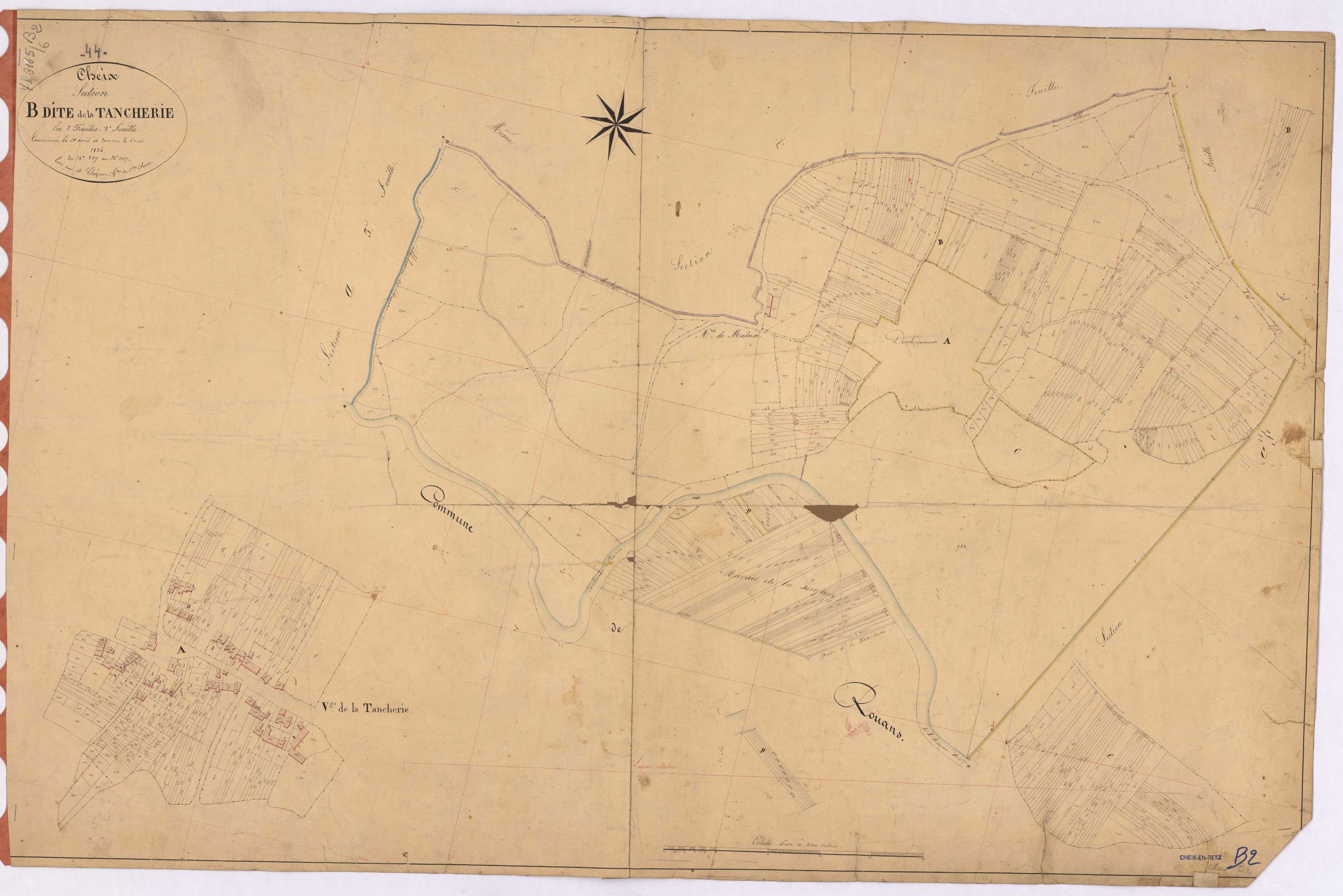 Cheix-en-Retz - Section B2 Tancherie (section de La) ; 247-1017