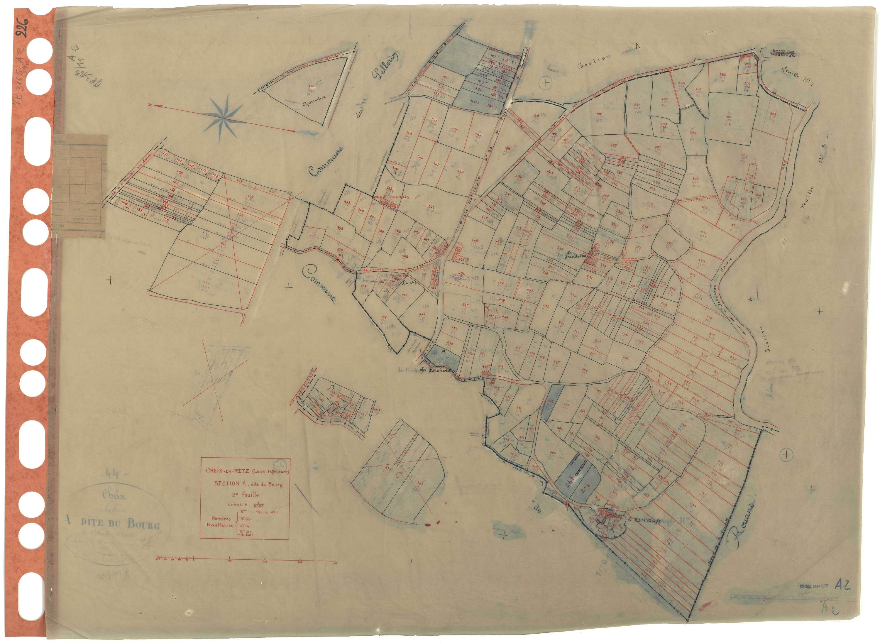 Cheix-en-Retz - Section A2 Bourg (section du) . 137-470