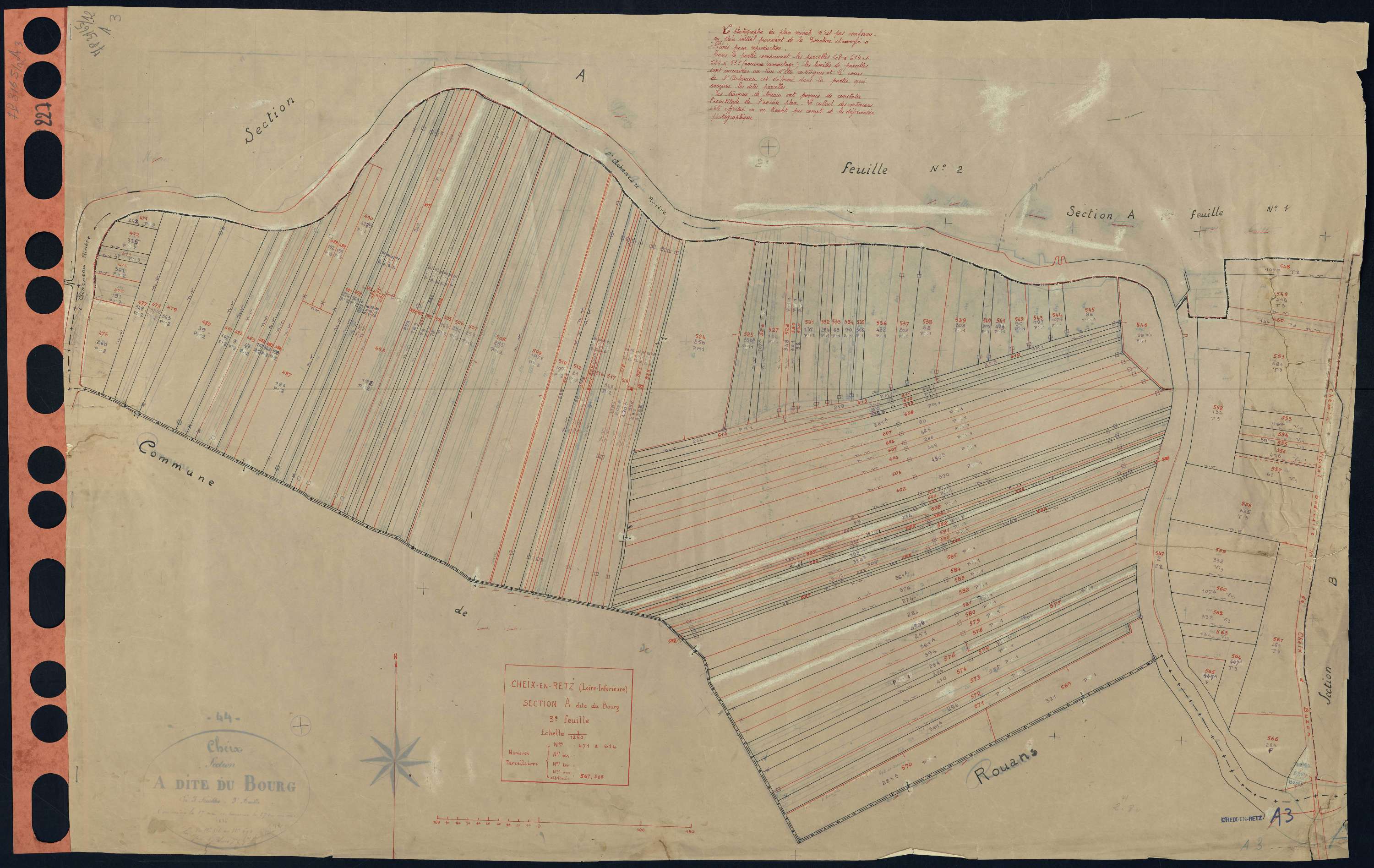 Cheix-en-Retz - Section A3 Bourg (section du) . 471-614