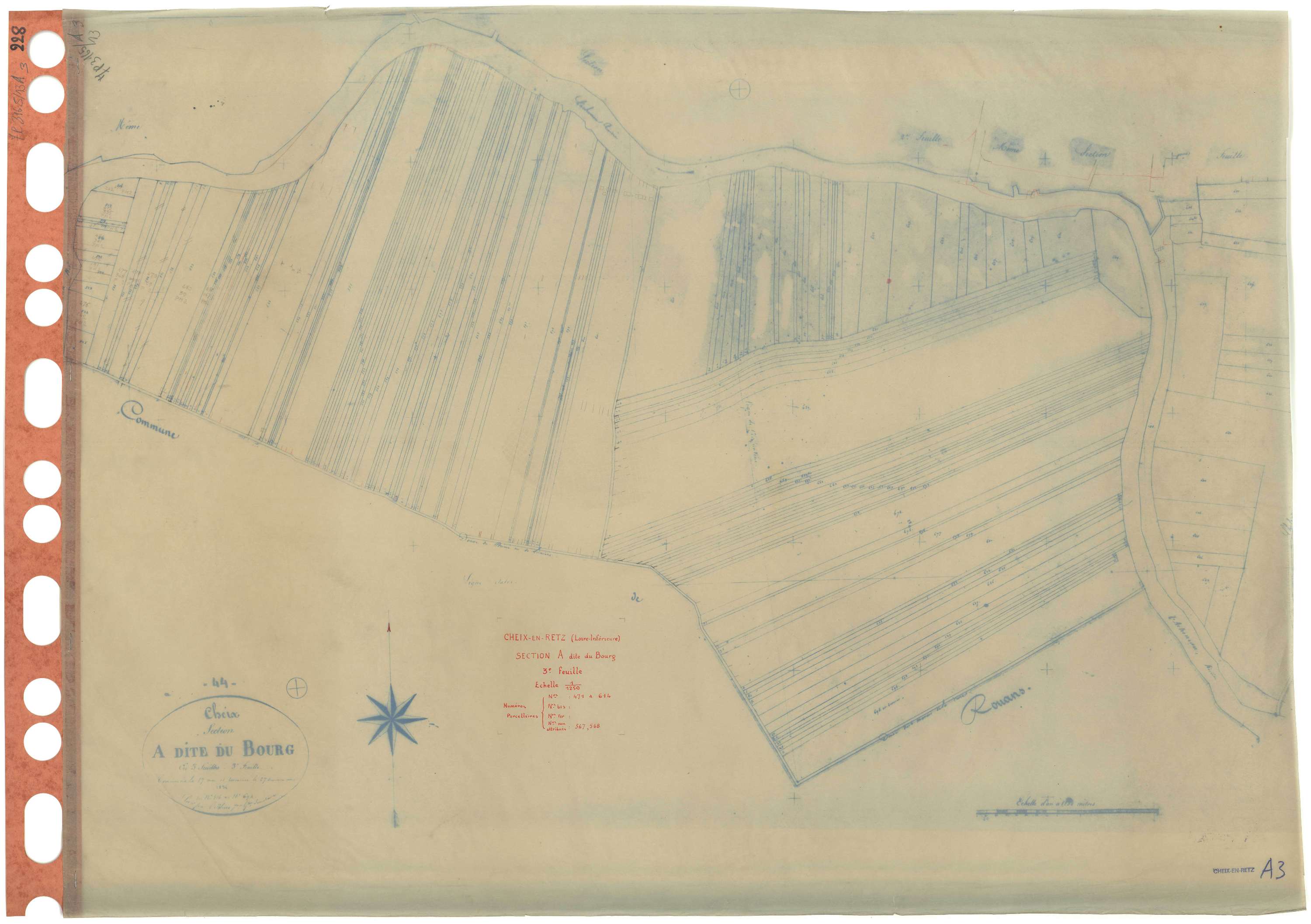 Cheix-en-Retz - Section A3 Bourg (section du) . 471-614