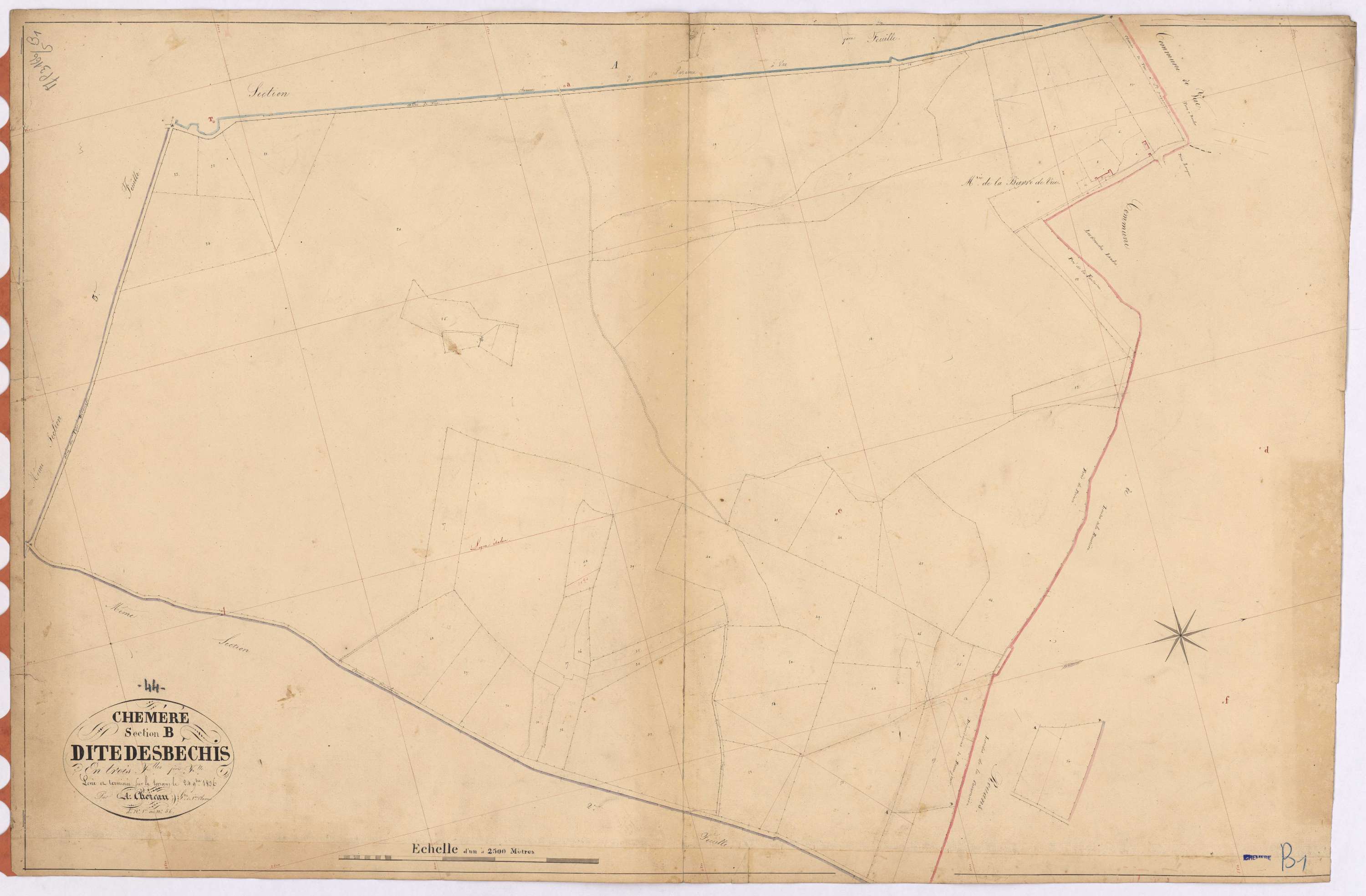 Chéméré - Section B1 Béchis (section des) ; 1-56