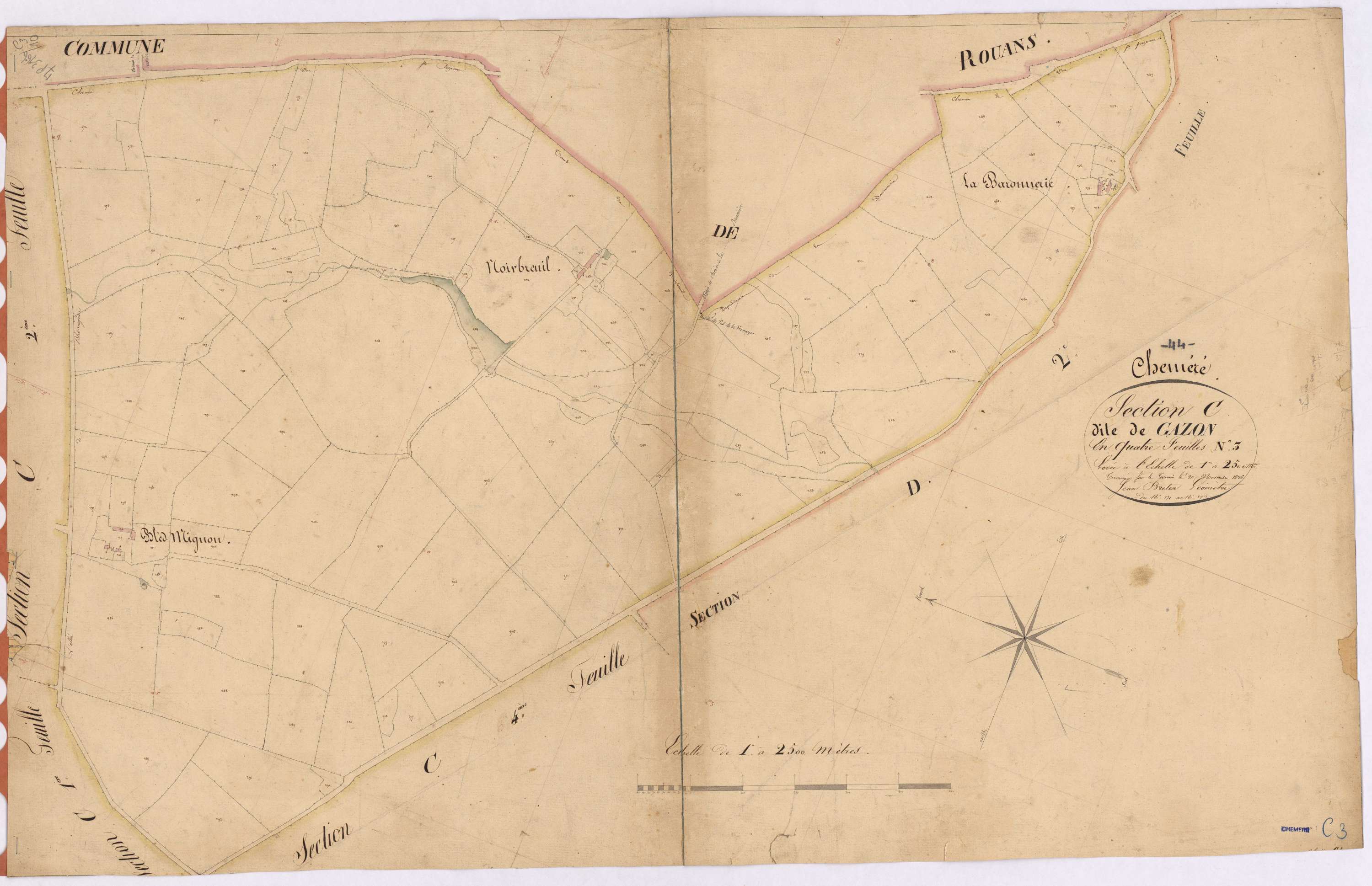Chéméré - Section C3 Gazon (section de) ; 171-292