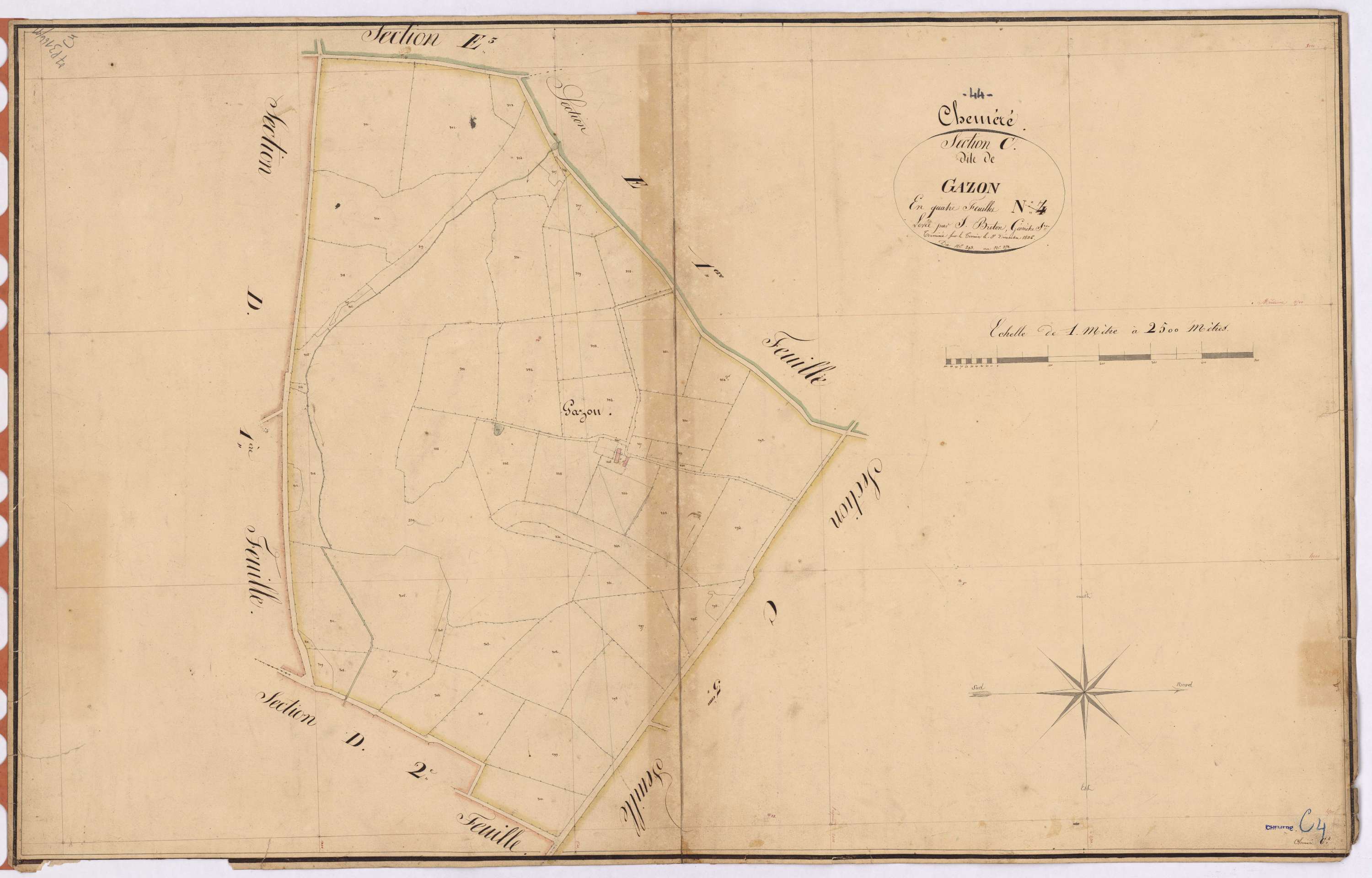 Chéméré - Section C4 Gazon (section de) ; 293-352