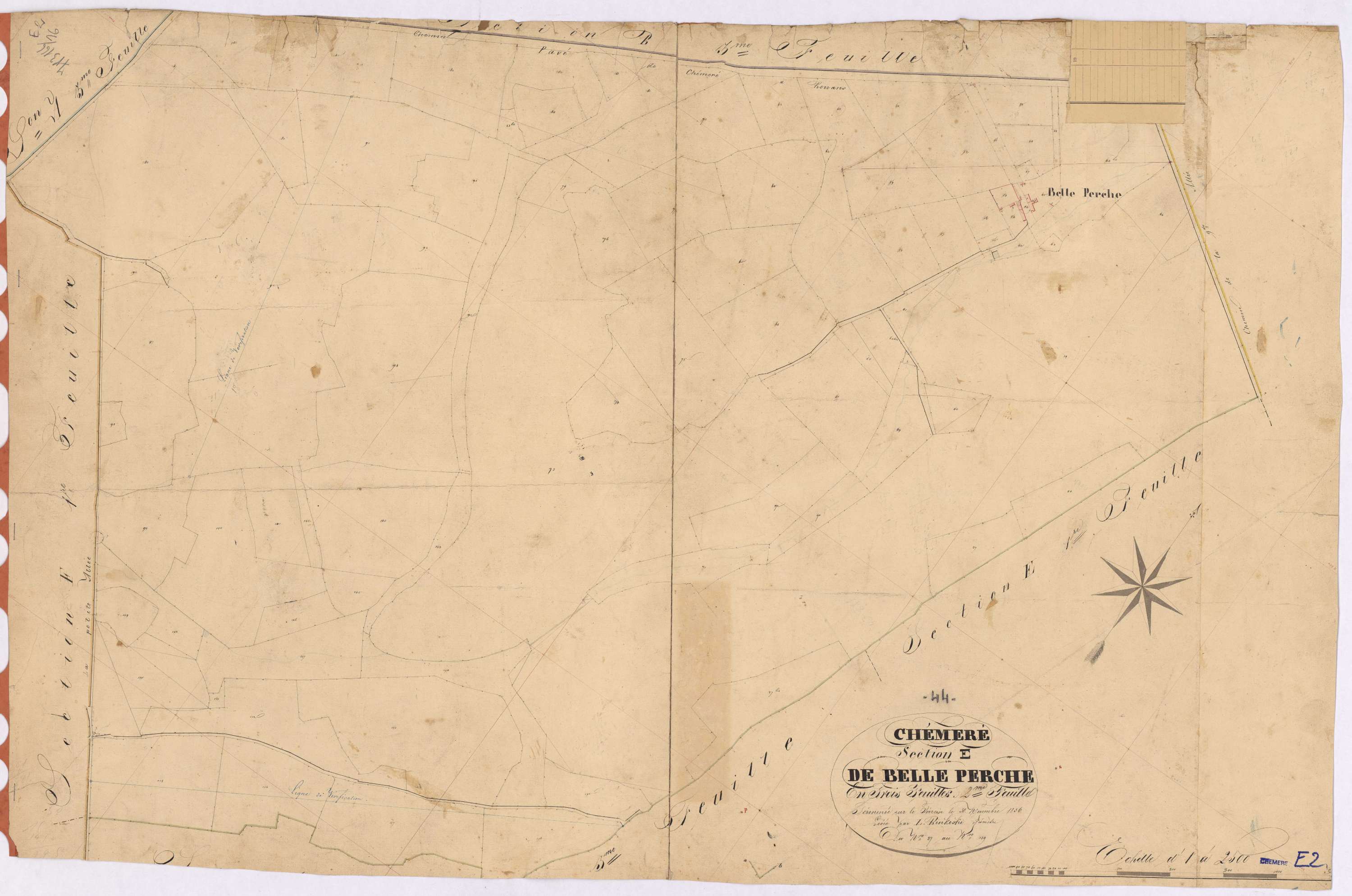 Chéméré - Section E2 Belle Perche (section de) ; 37-119